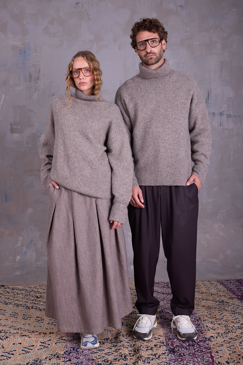 Geertrui knitted sweater sandstone