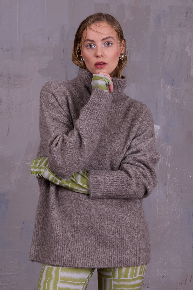 Geertrui knitted sweater sandstone