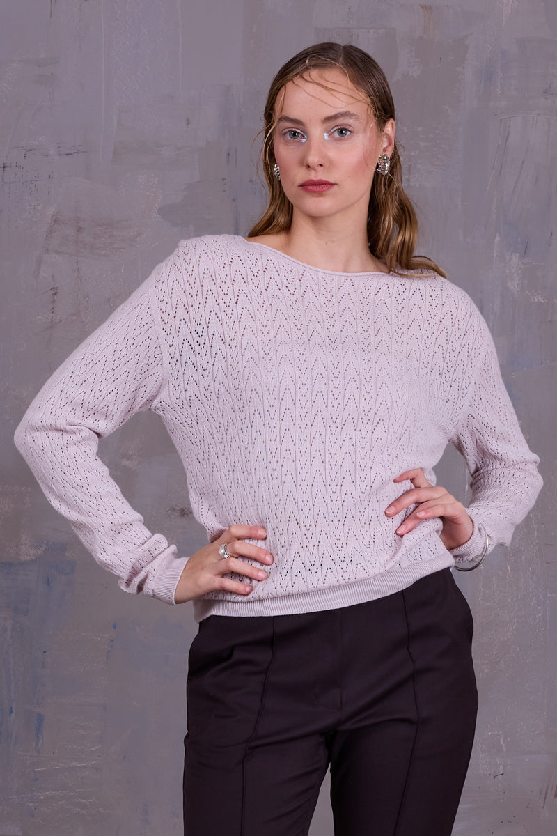 Gala knitted sweater in soft shell
