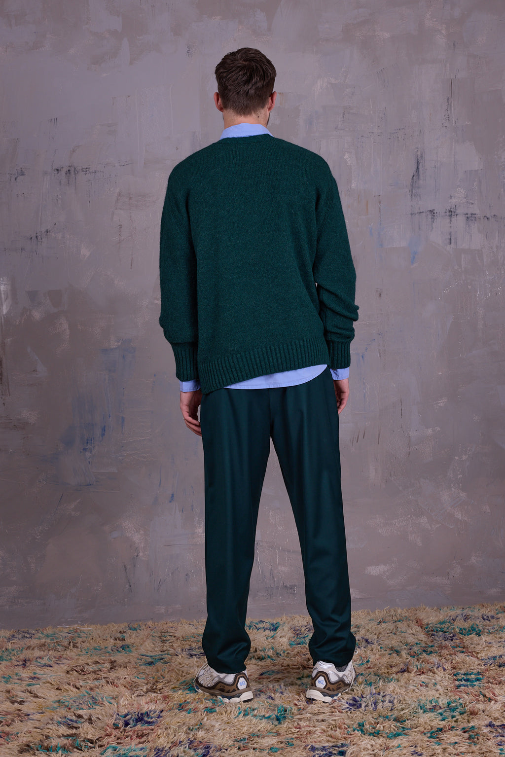 Geena knitted sweater in forest
