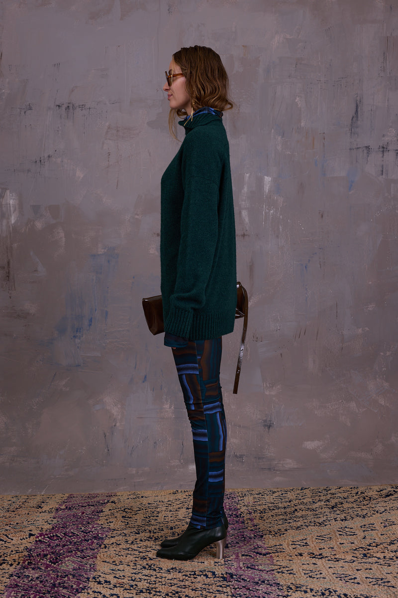 Grace turtleneck sweater in forest