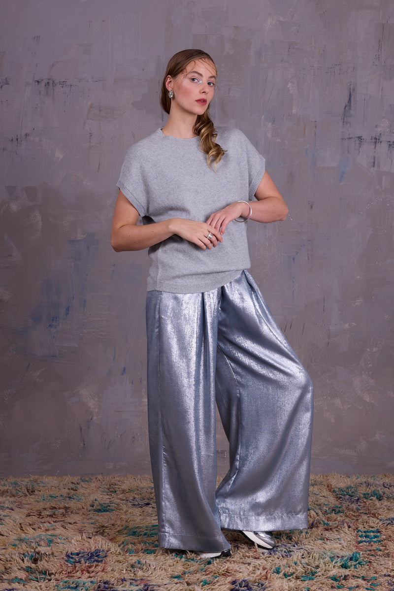 Geertje top in cloudy grey