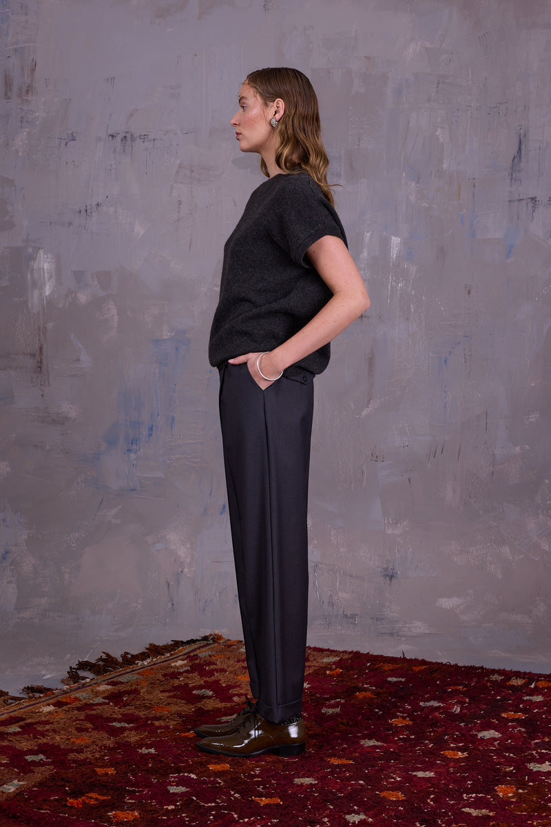 Geertje top in graphite