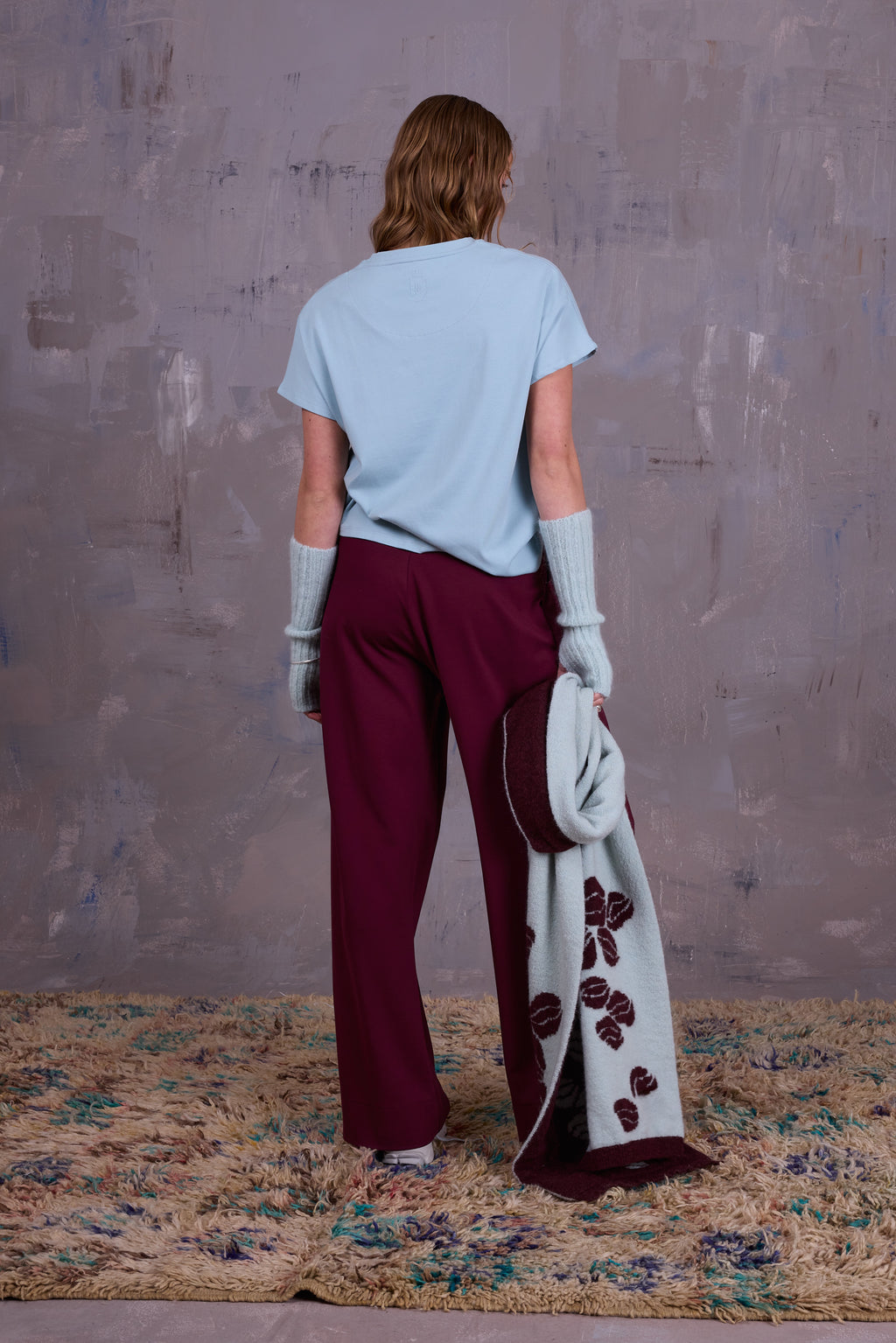 Geano trousers in plum