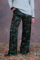 Gijsbrecht trousers in satijnen forest green wovens