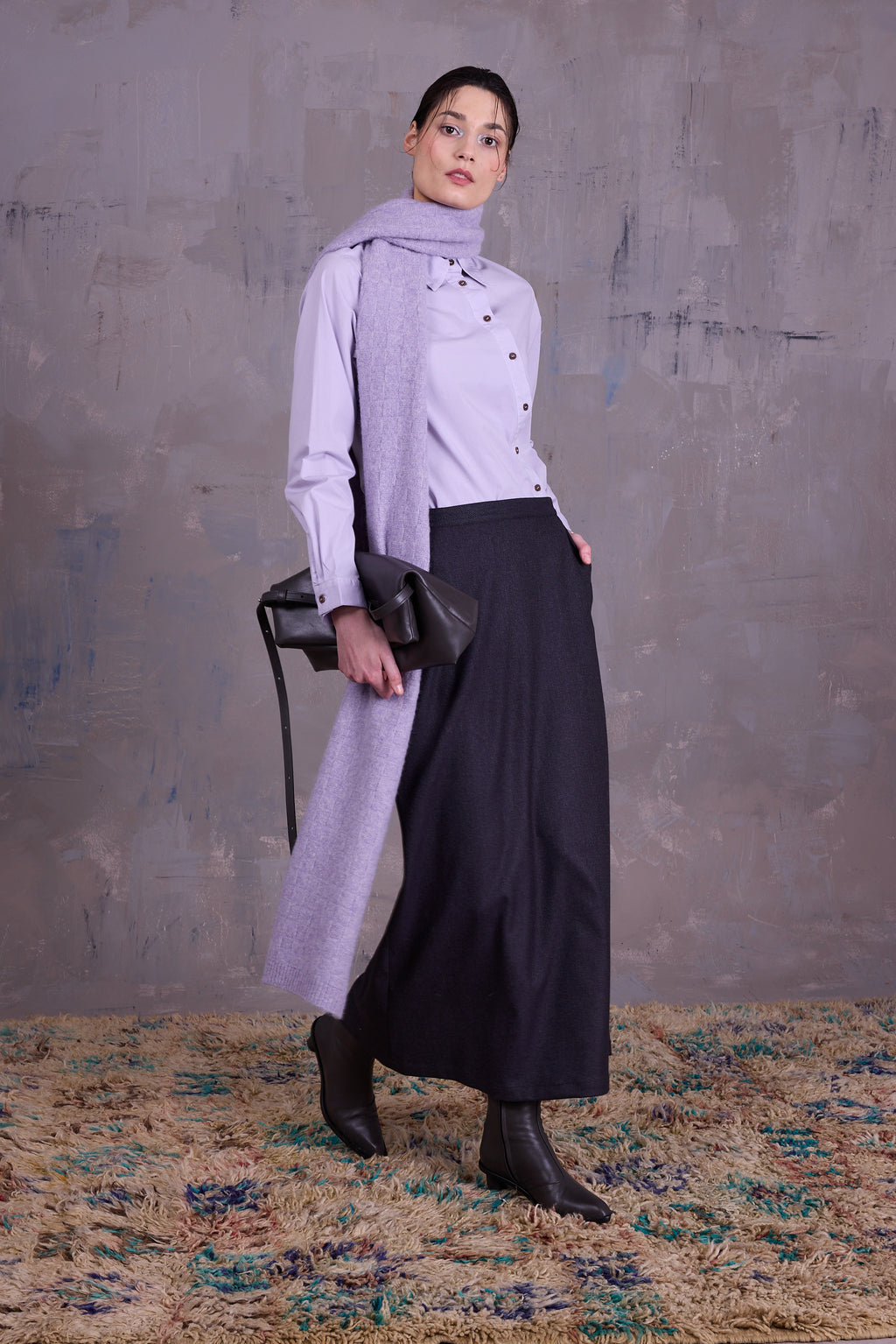 Emmanuel skirt in dark blue blend