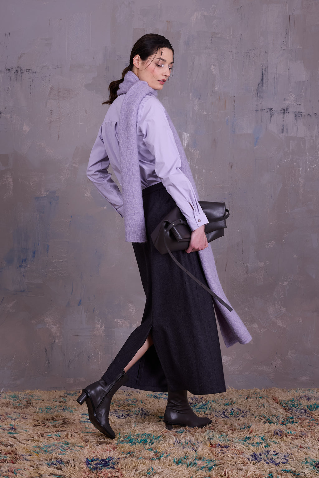 Emmanuel skirt in dark blue blend