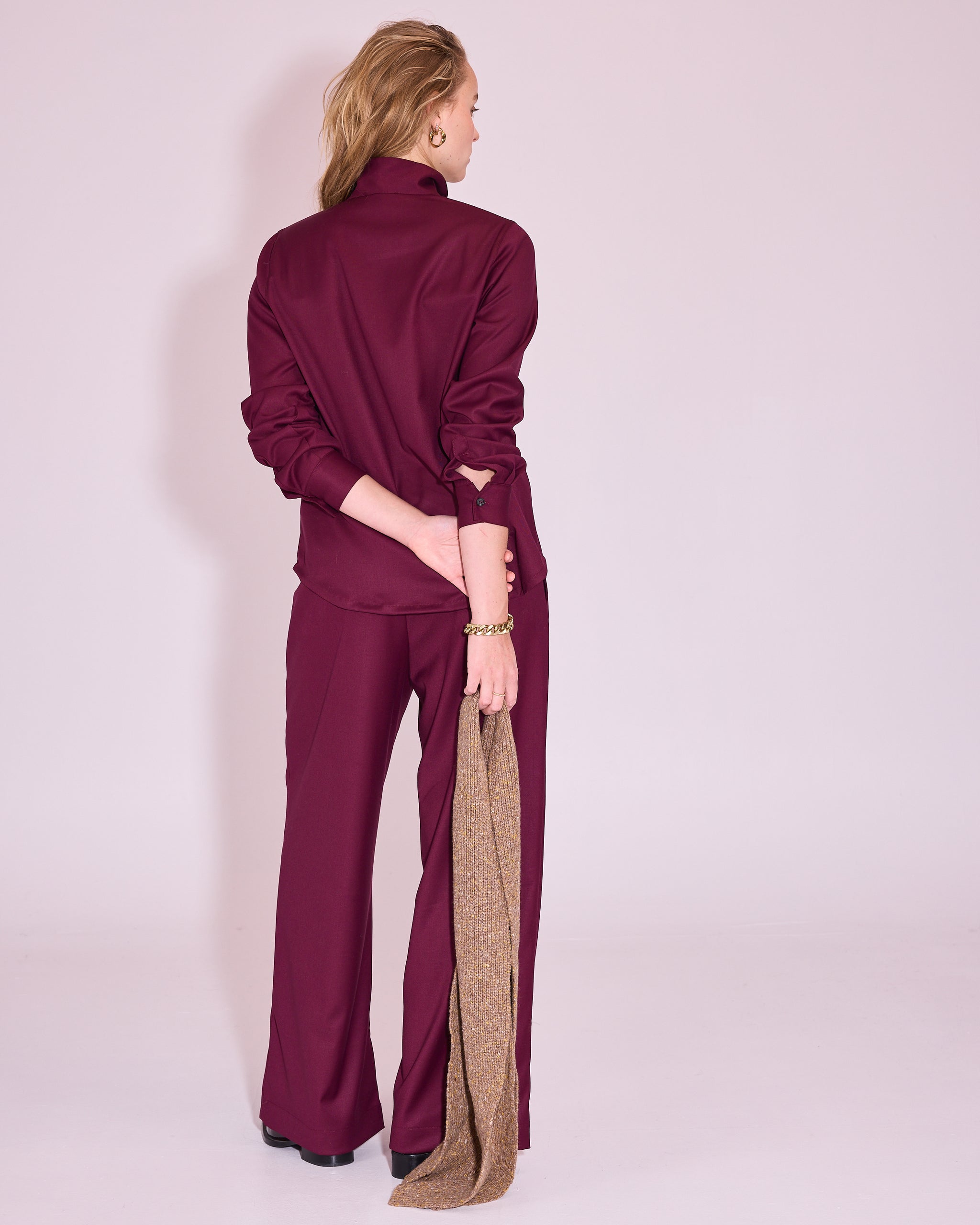 Jasmin shirt in red plum