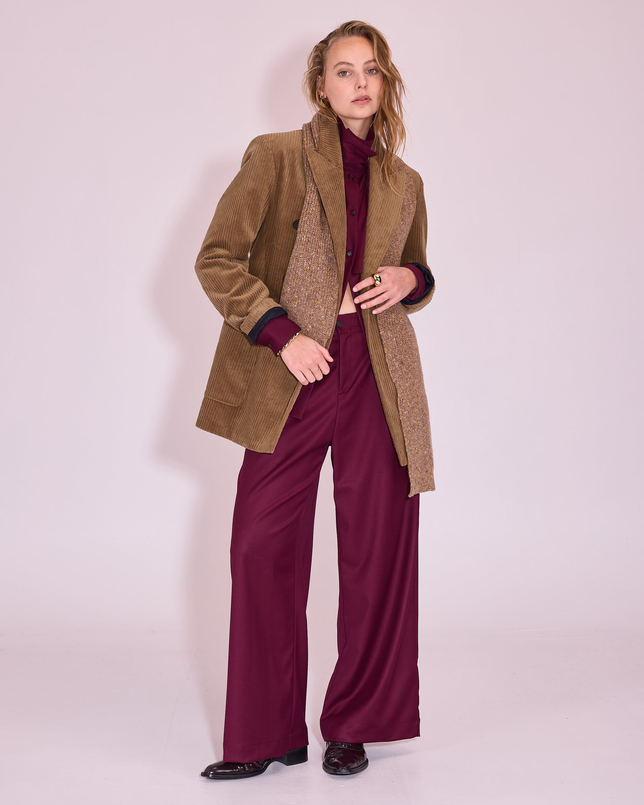 Jasmin shirt in red plum