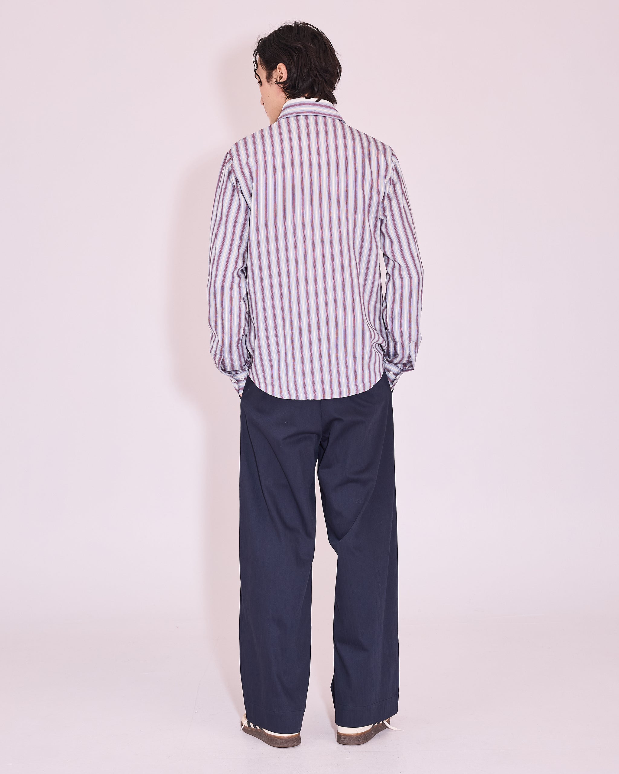 Godfried hemd in burgundy / white / blue