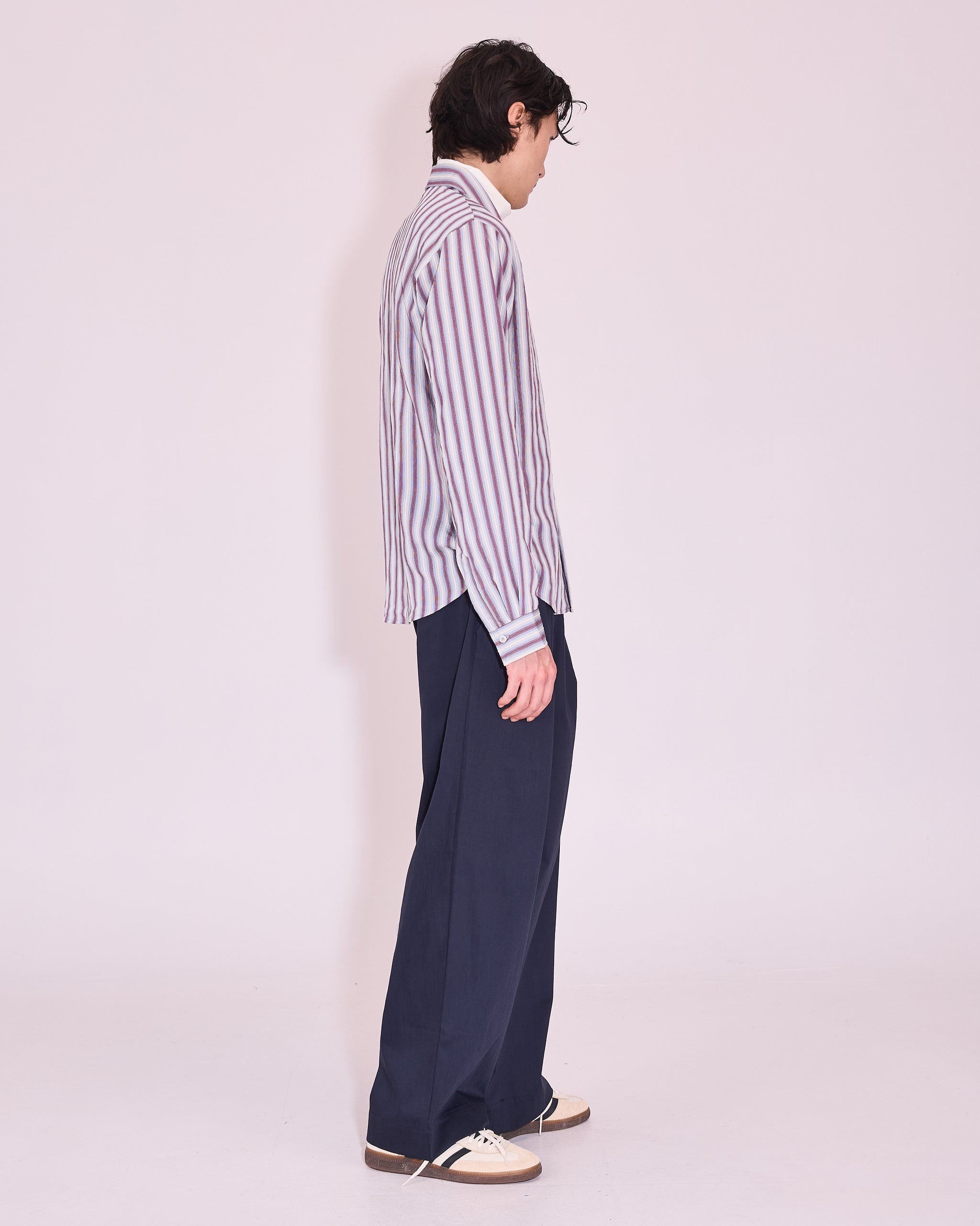 Godfried hemd in burgundy / white / blue