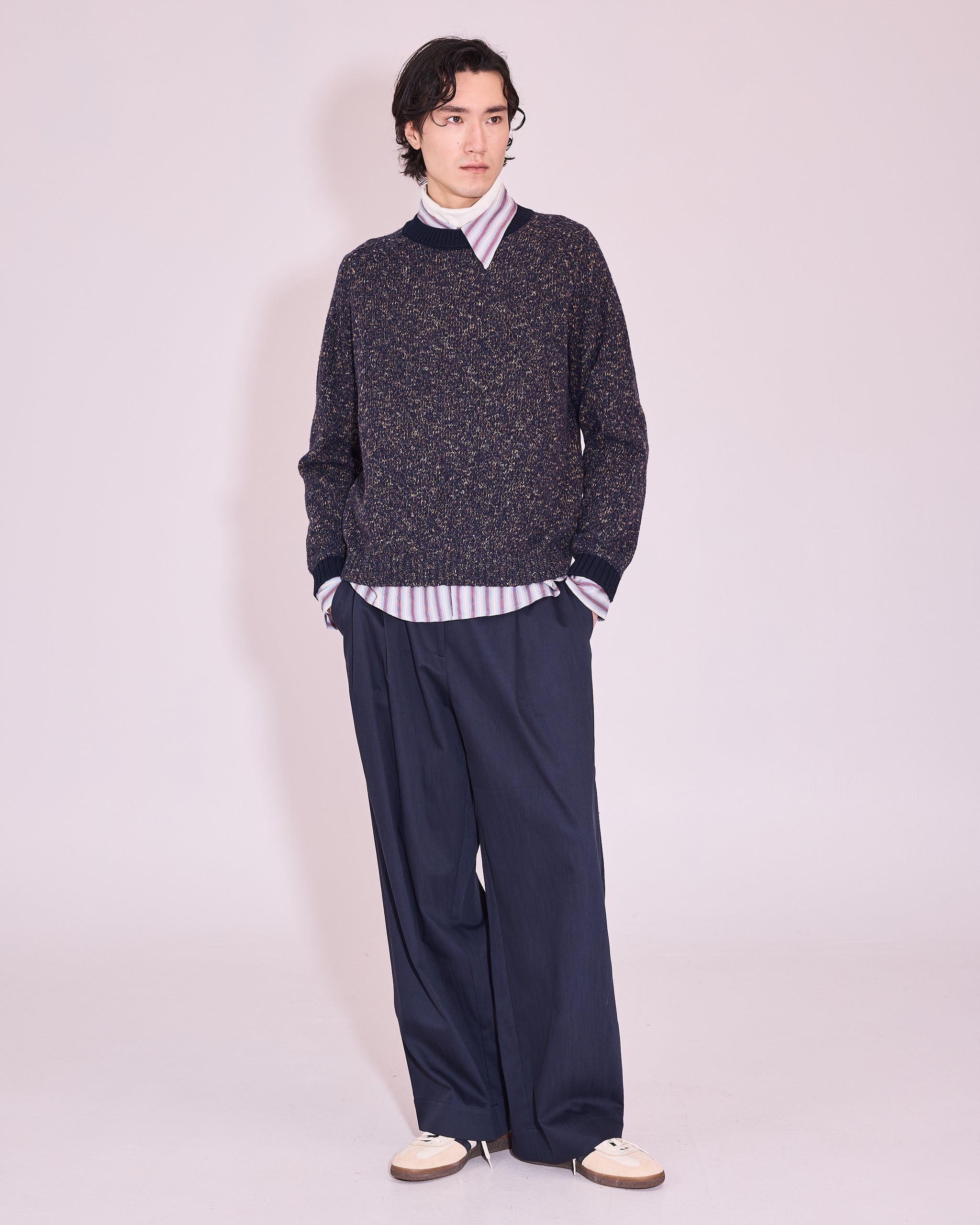 Godfried hemd in burgundy / white / blue