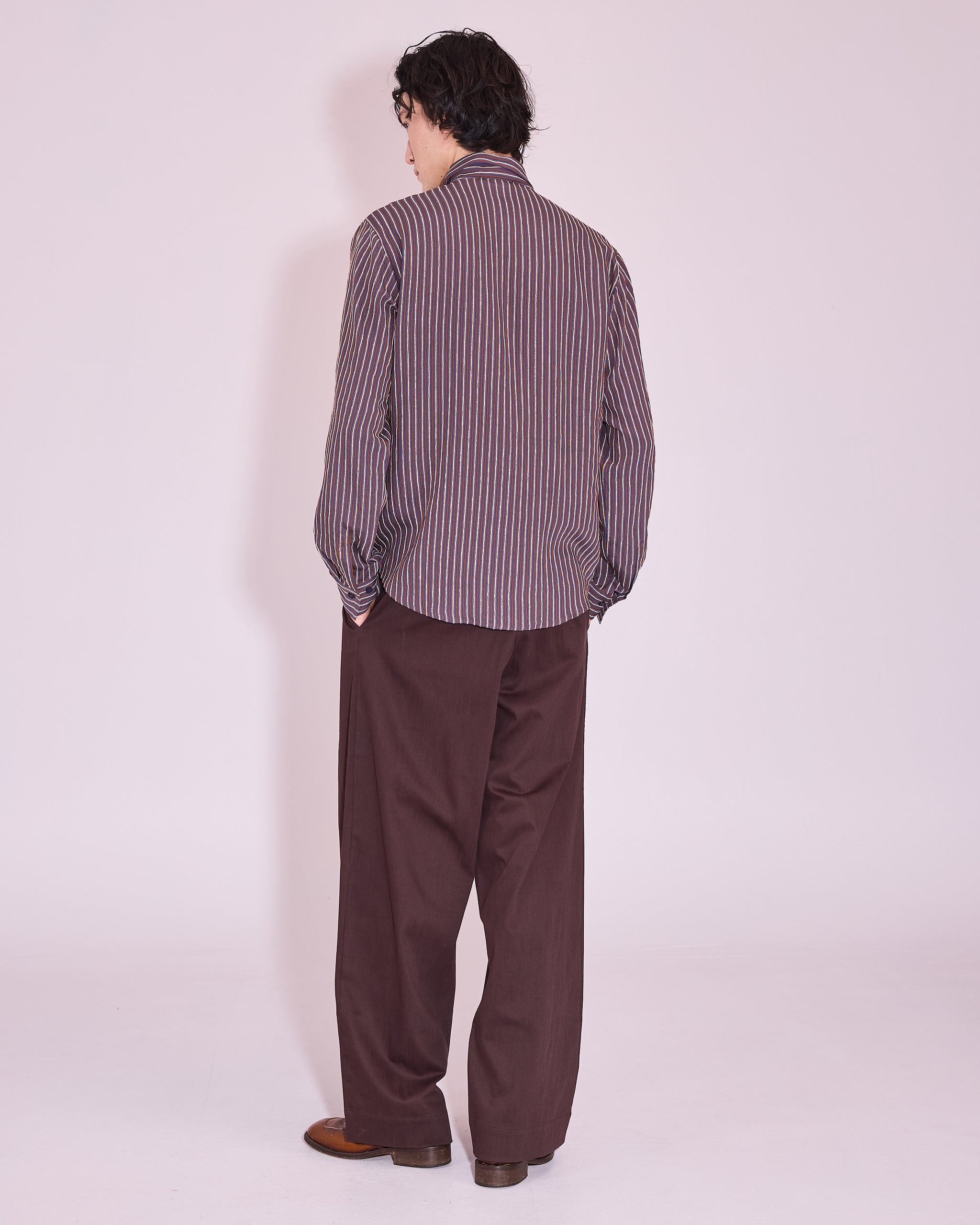Godfried hemd in brown / blue / white