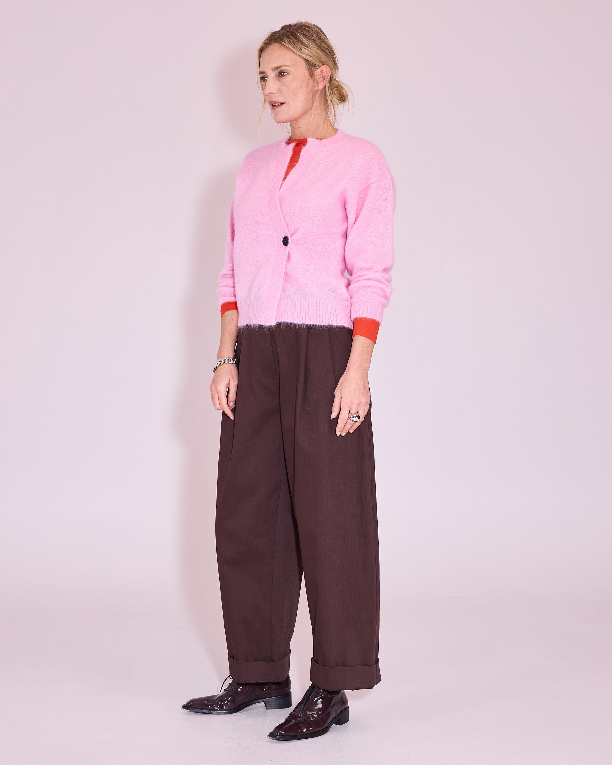 Josette T-shirt in mandarin red