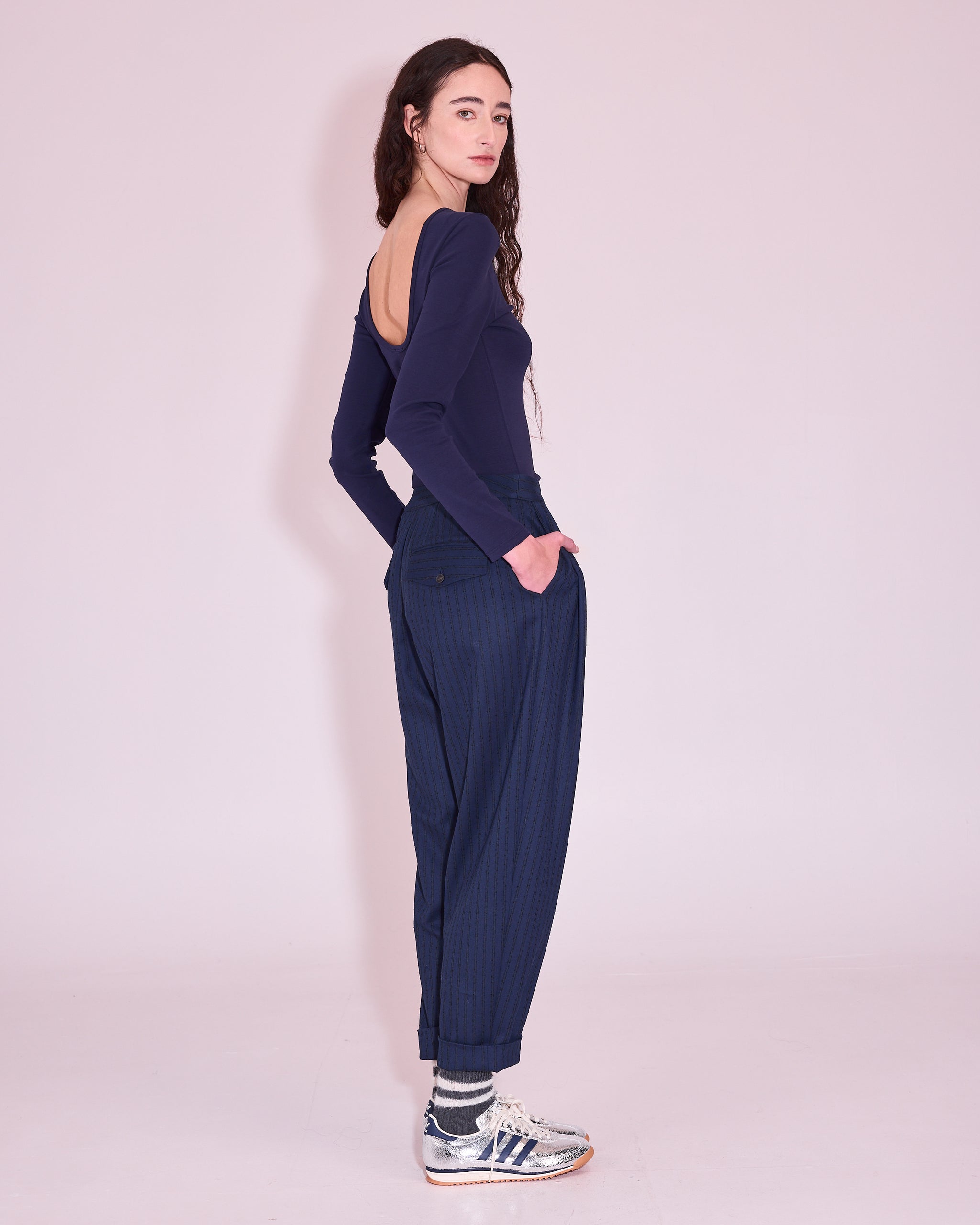 Josette T-shirt in midnight blue