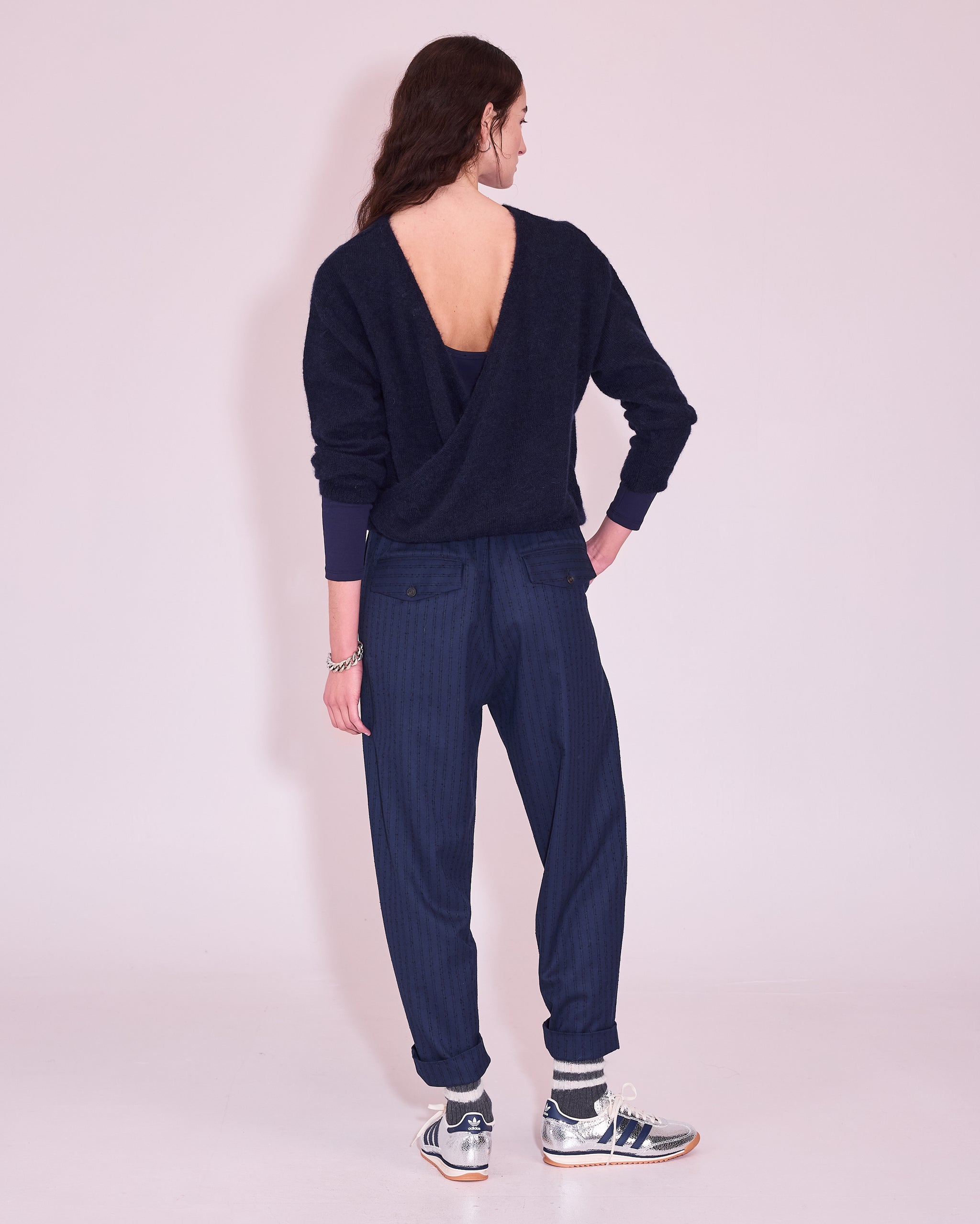 Josette T-shirt in midnight blue