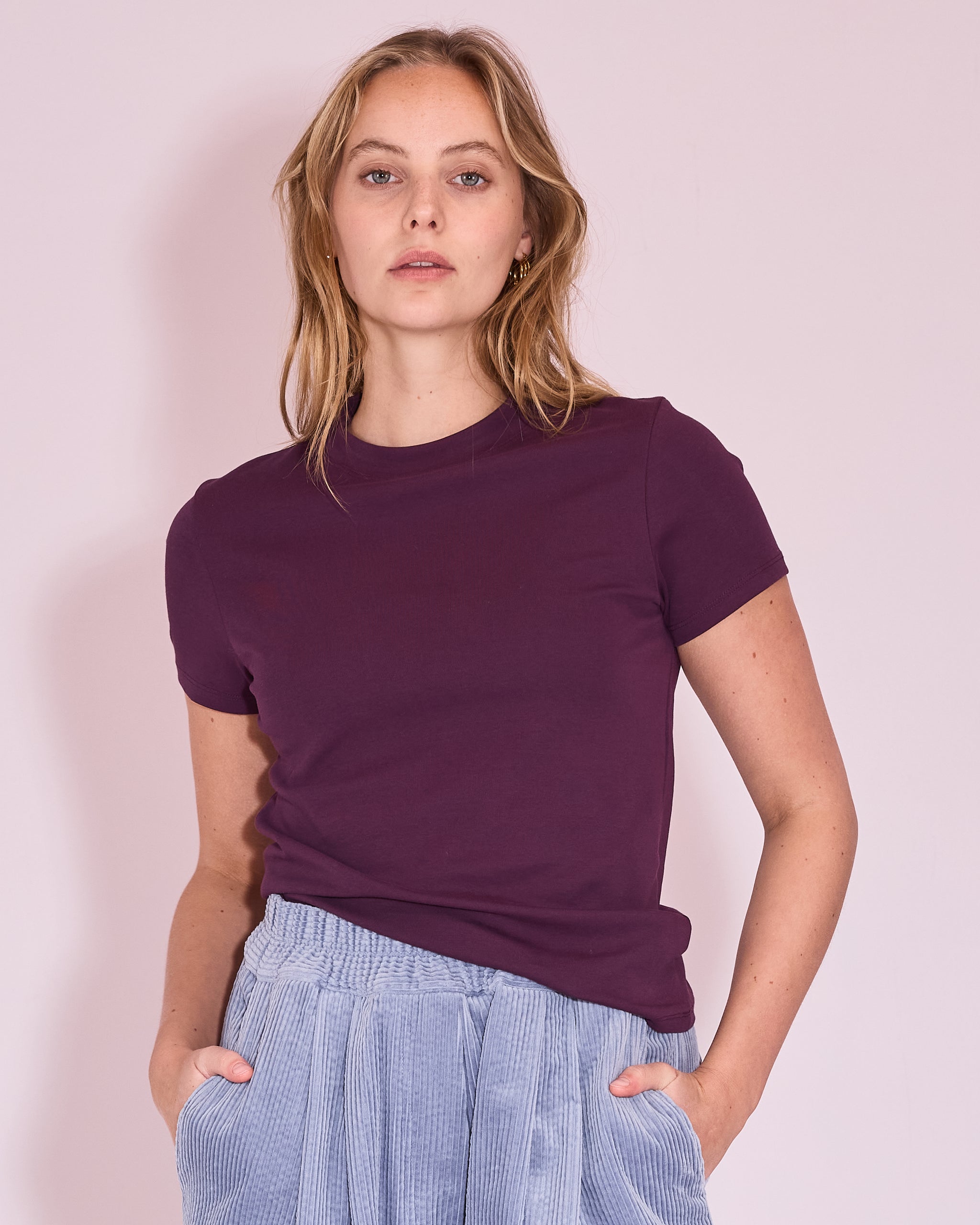 Joa T-shirt in plum