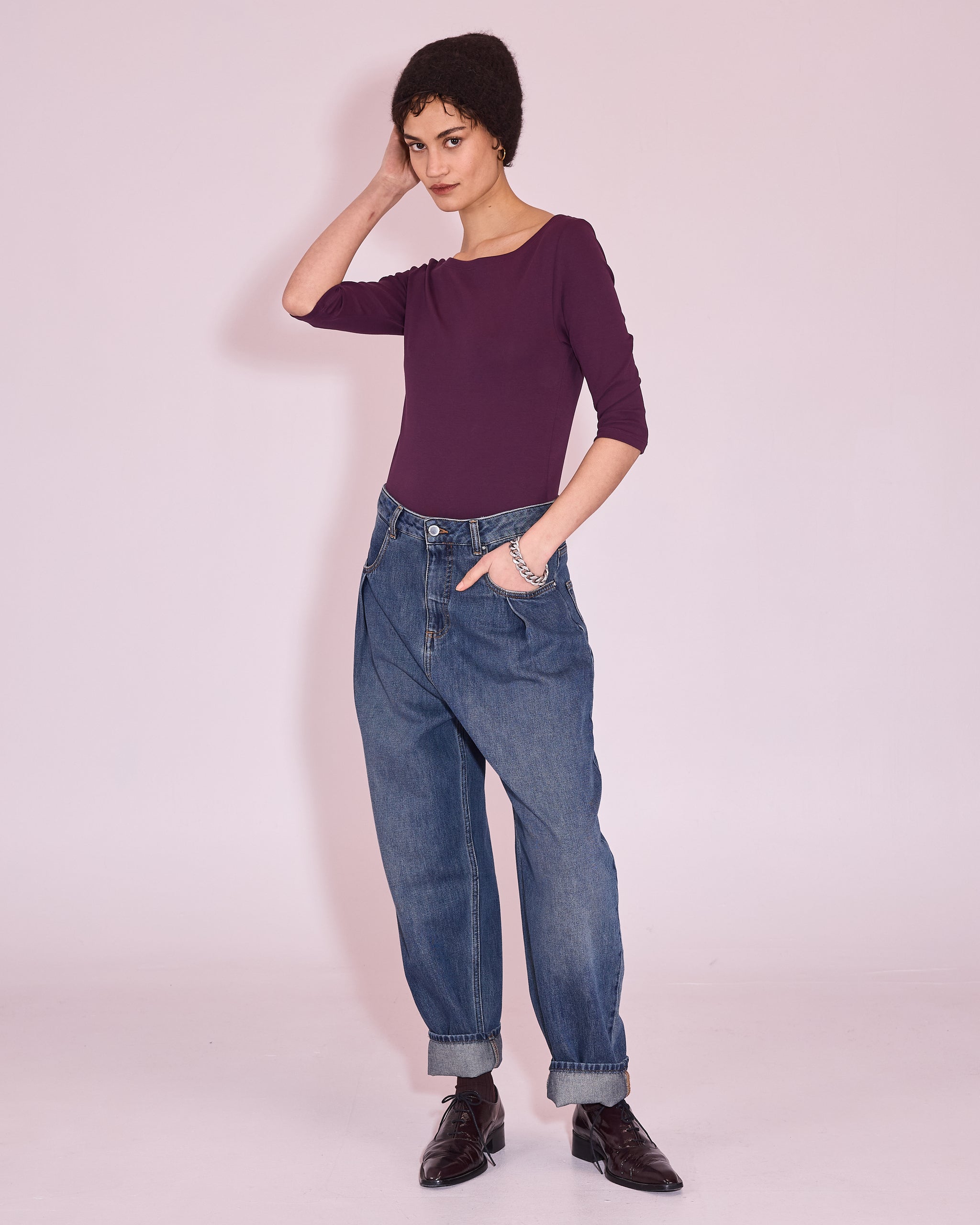 Jools T-shirt in plum