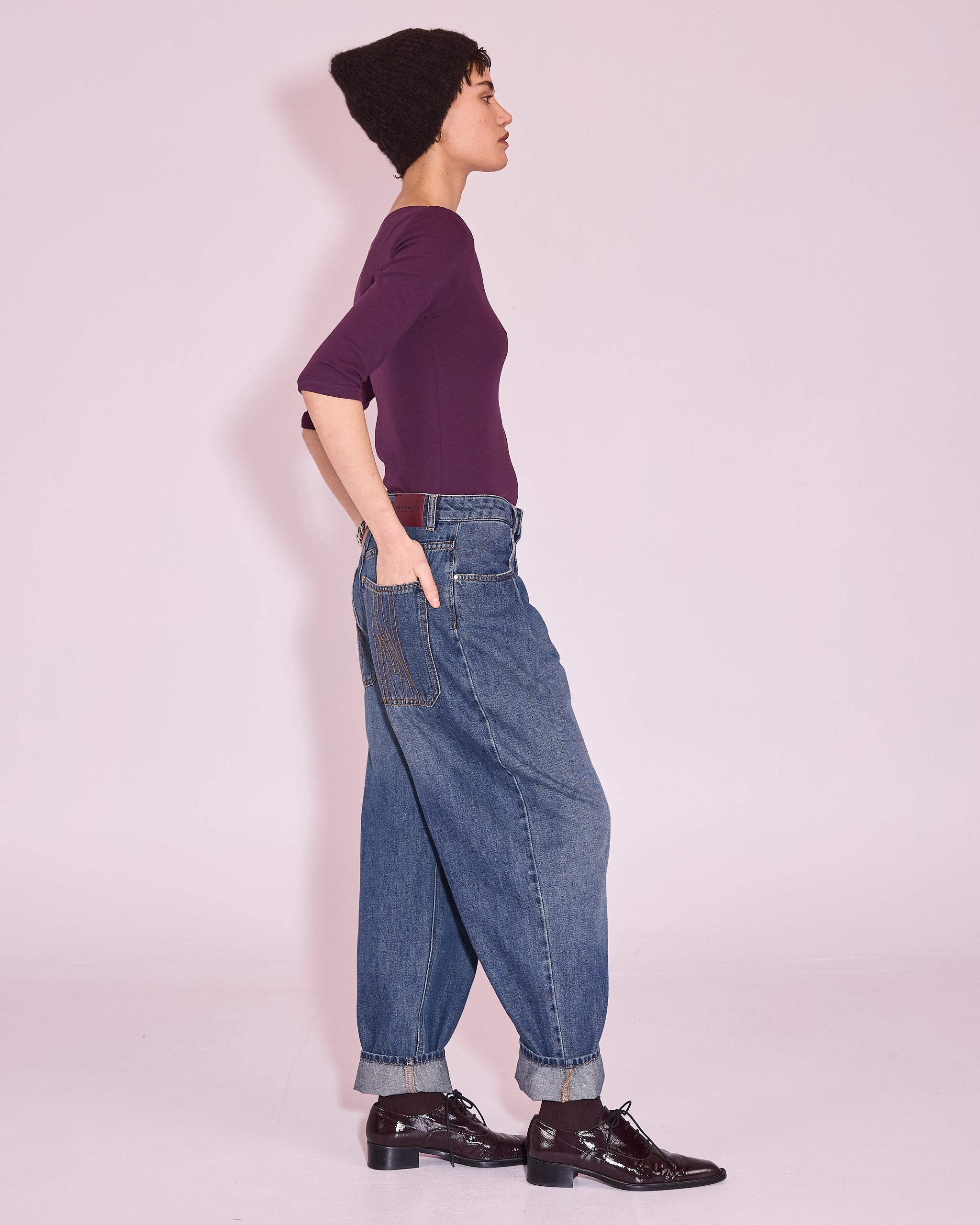 Jools T-shirt in plum