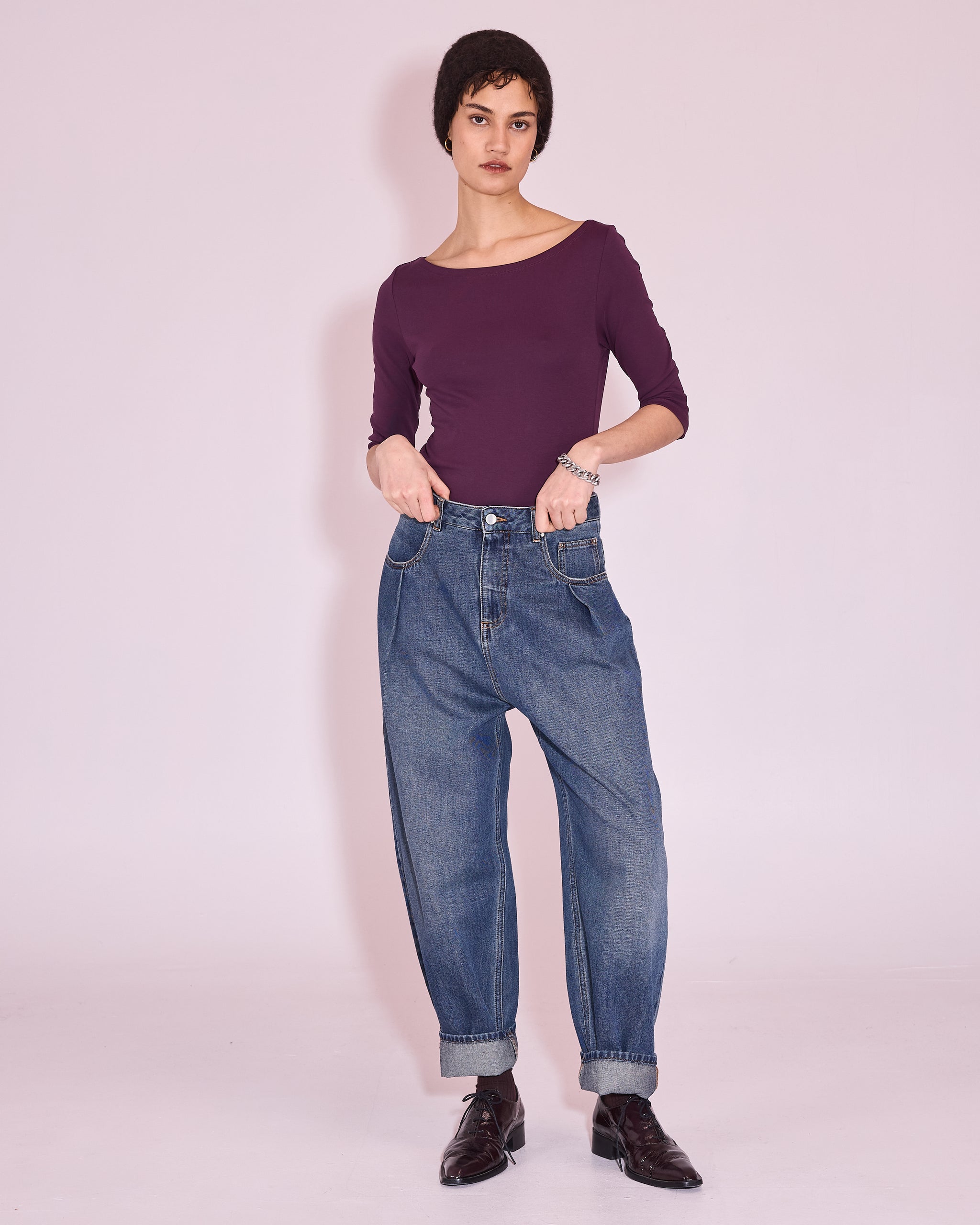 Jools T-shirt in plum