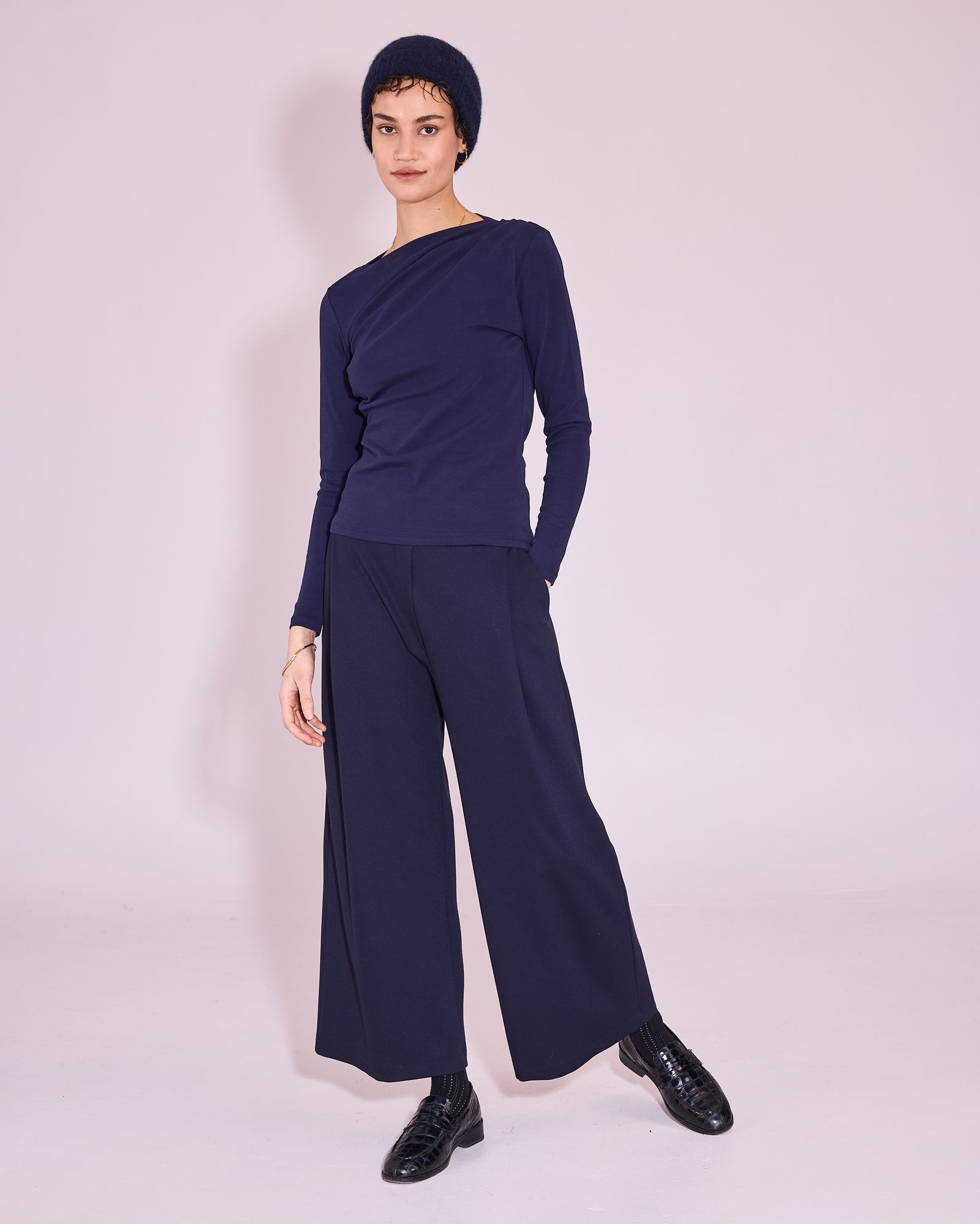Elaine T-shirt in midnight blue