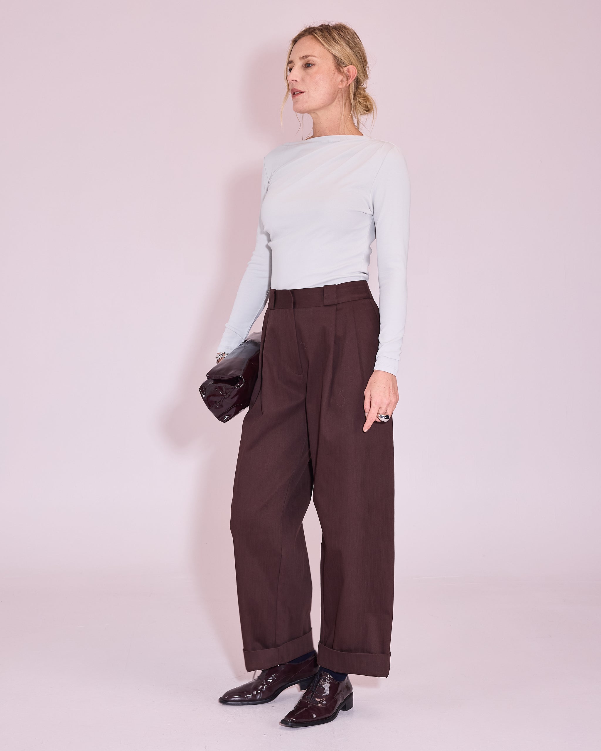 Elaine T-shirt in ice grey