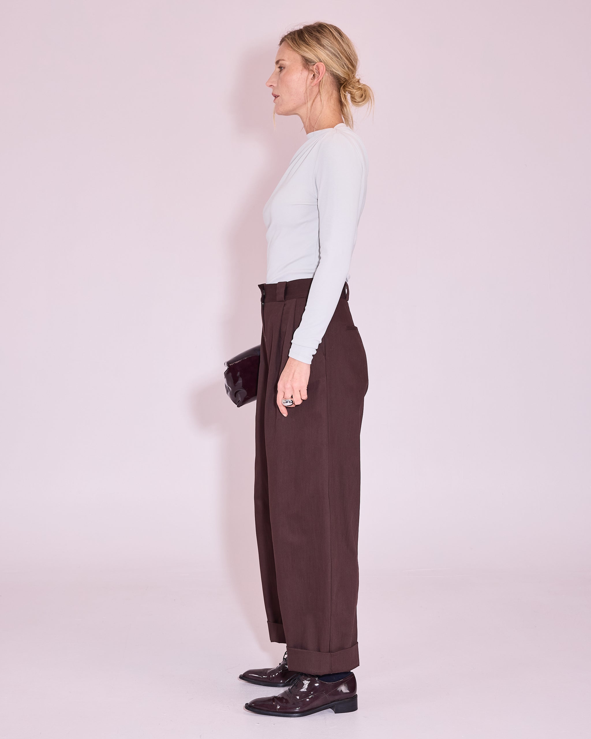 Elaine T-shirt in ice grey