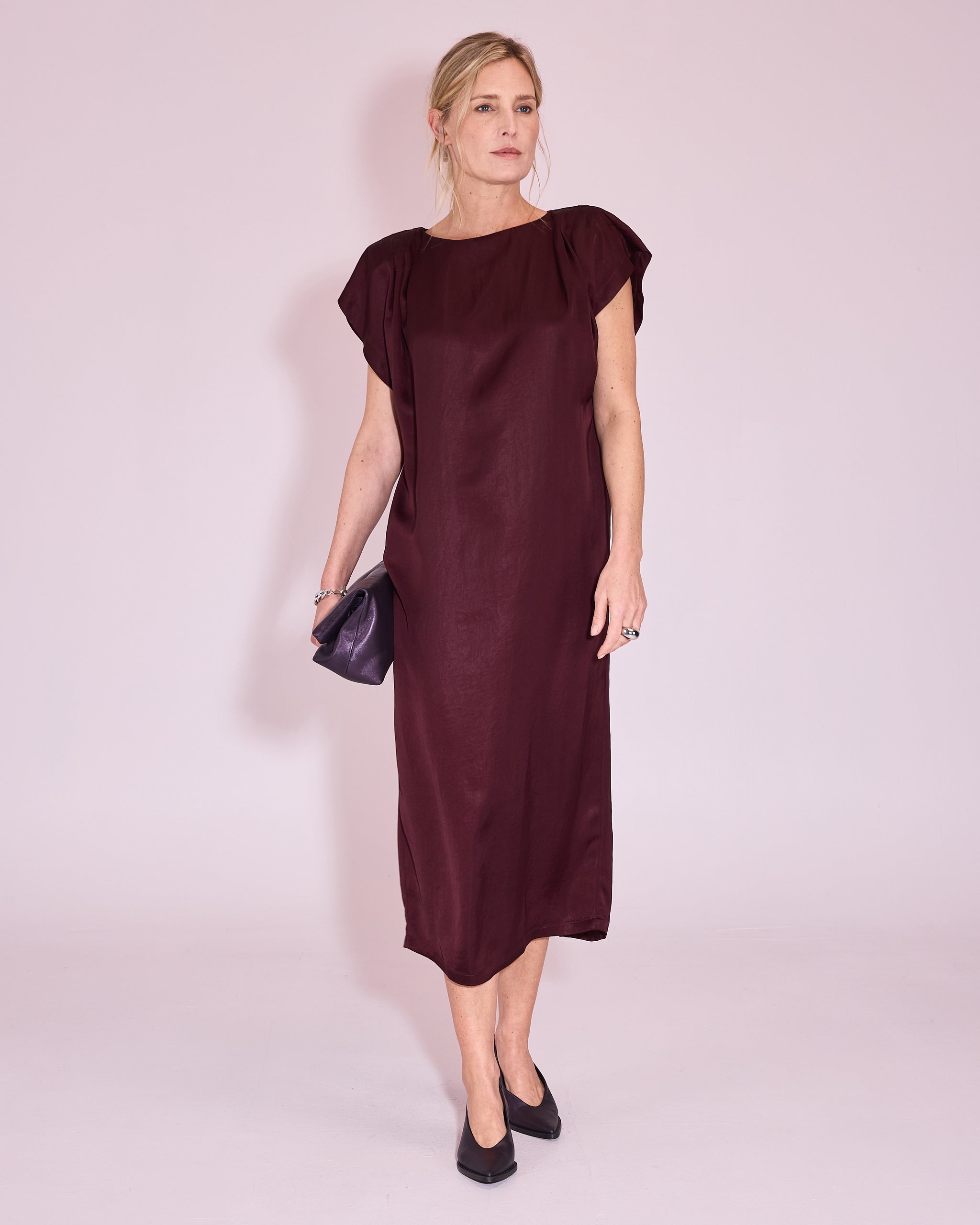 Juliane dress in burgundy