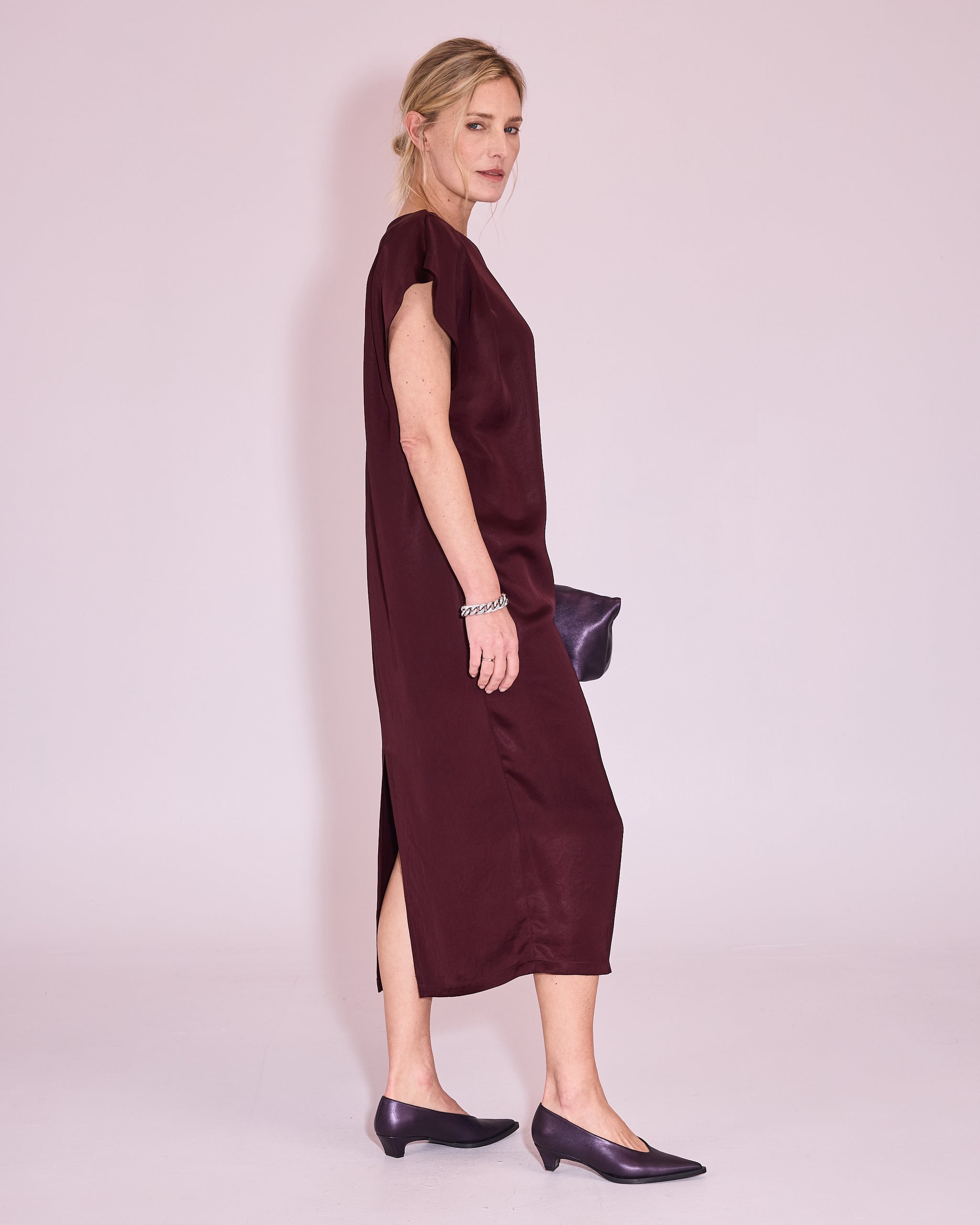 Juliane dress in burgundy