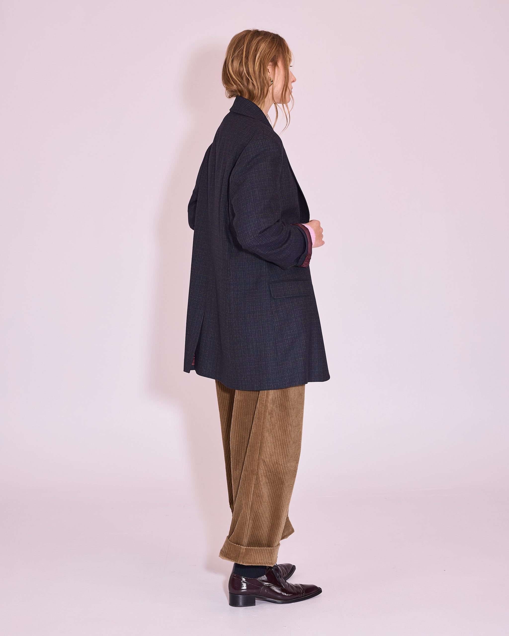 Jean-Paul blazer in navy / multi checks