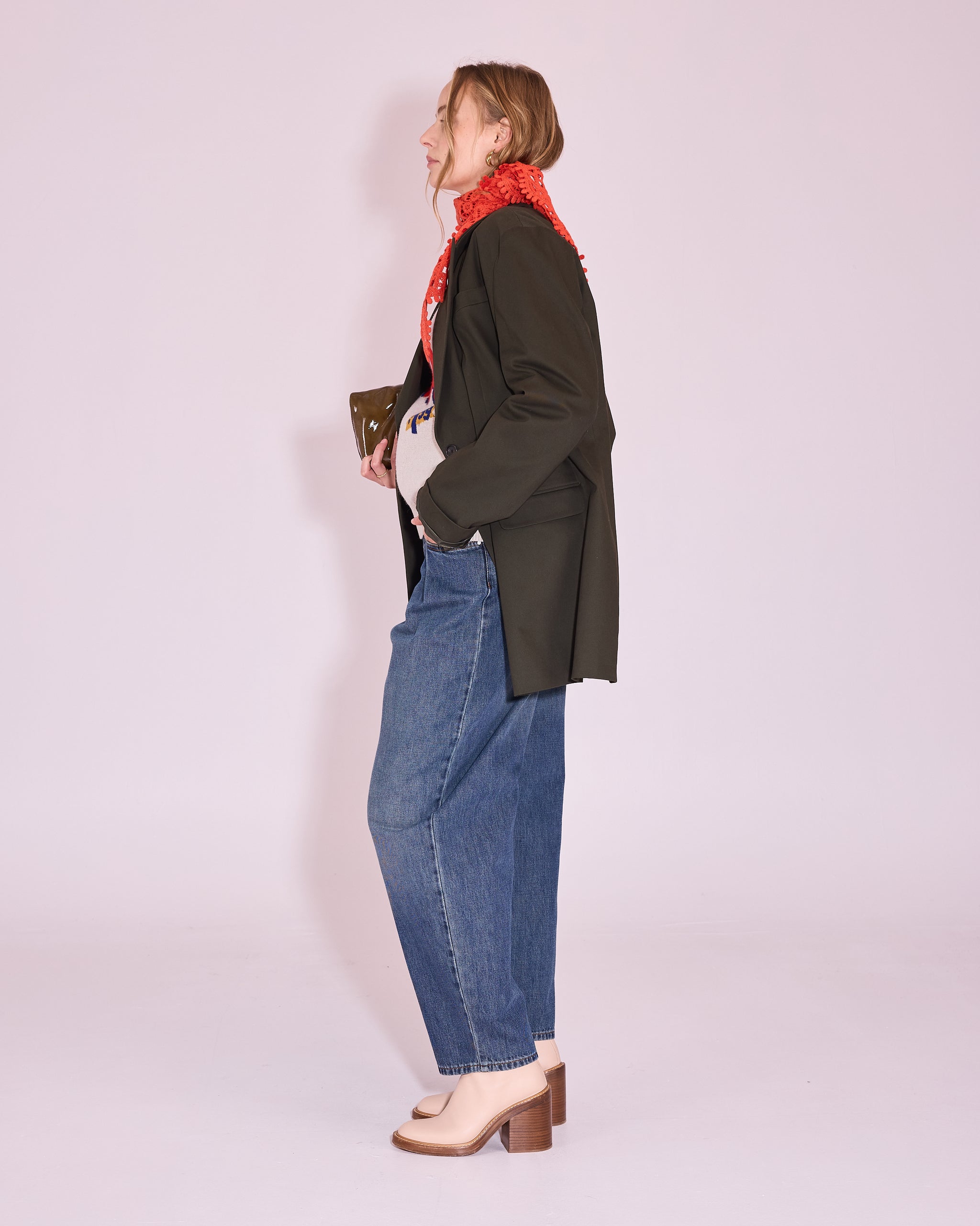 Jean-Paul blazer in winter moss