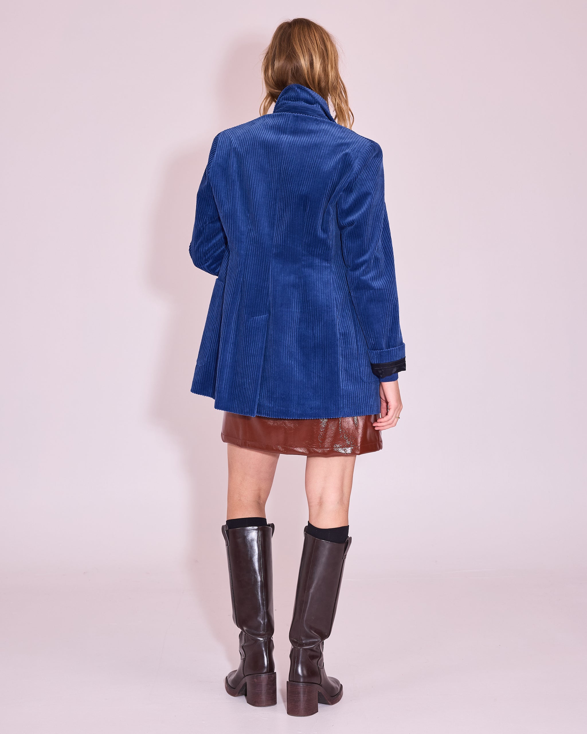 Glenn blazer in blue quartz heavy corduroy