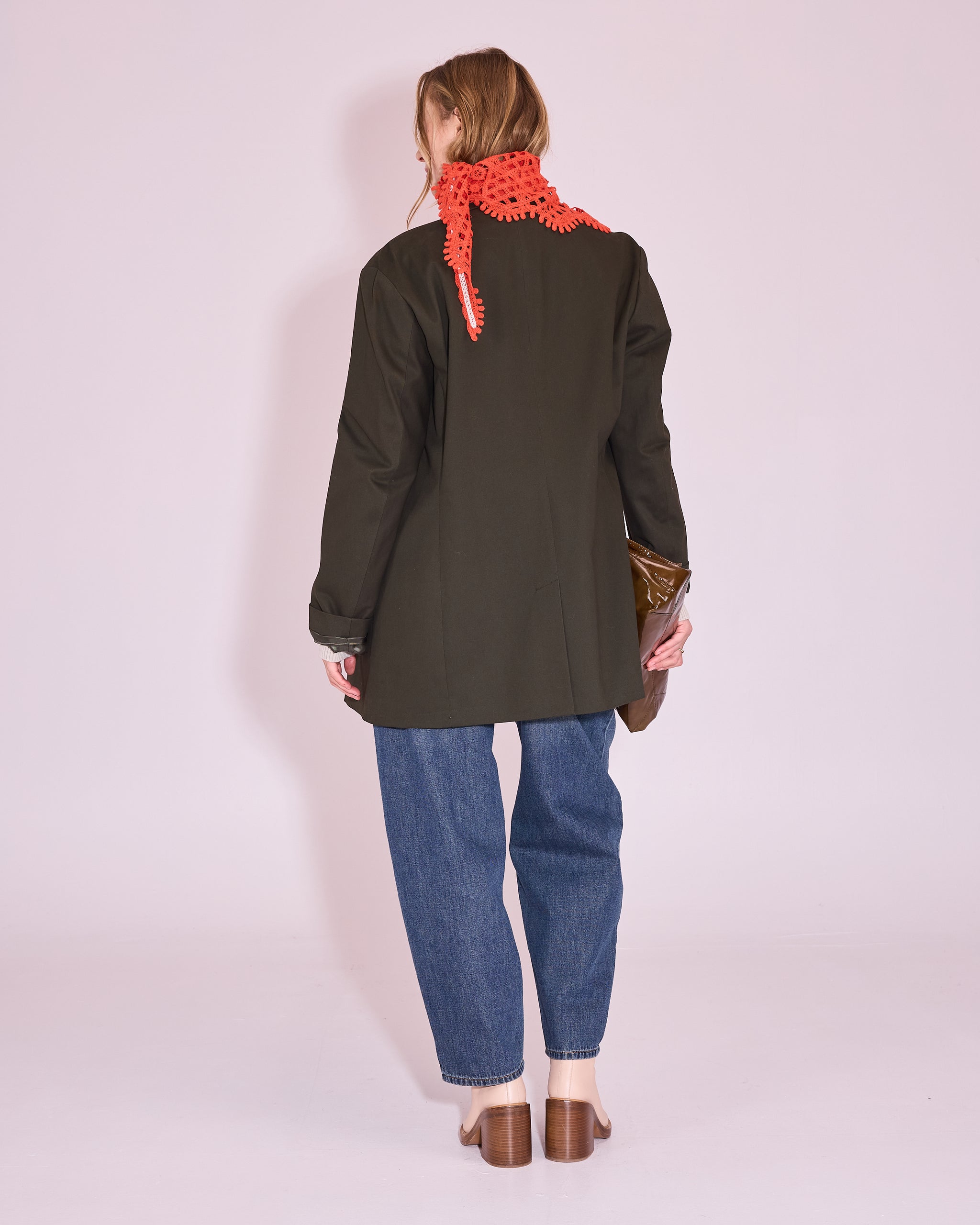 Jamalie sjaal in mandarin red