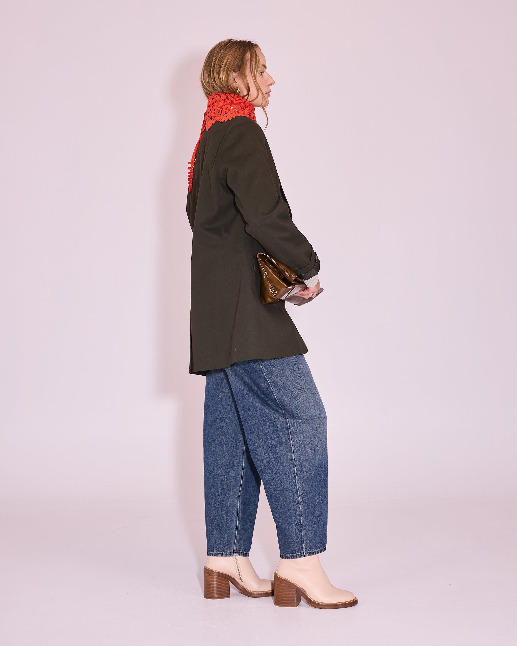 Jamalie sjaal in mandarin red