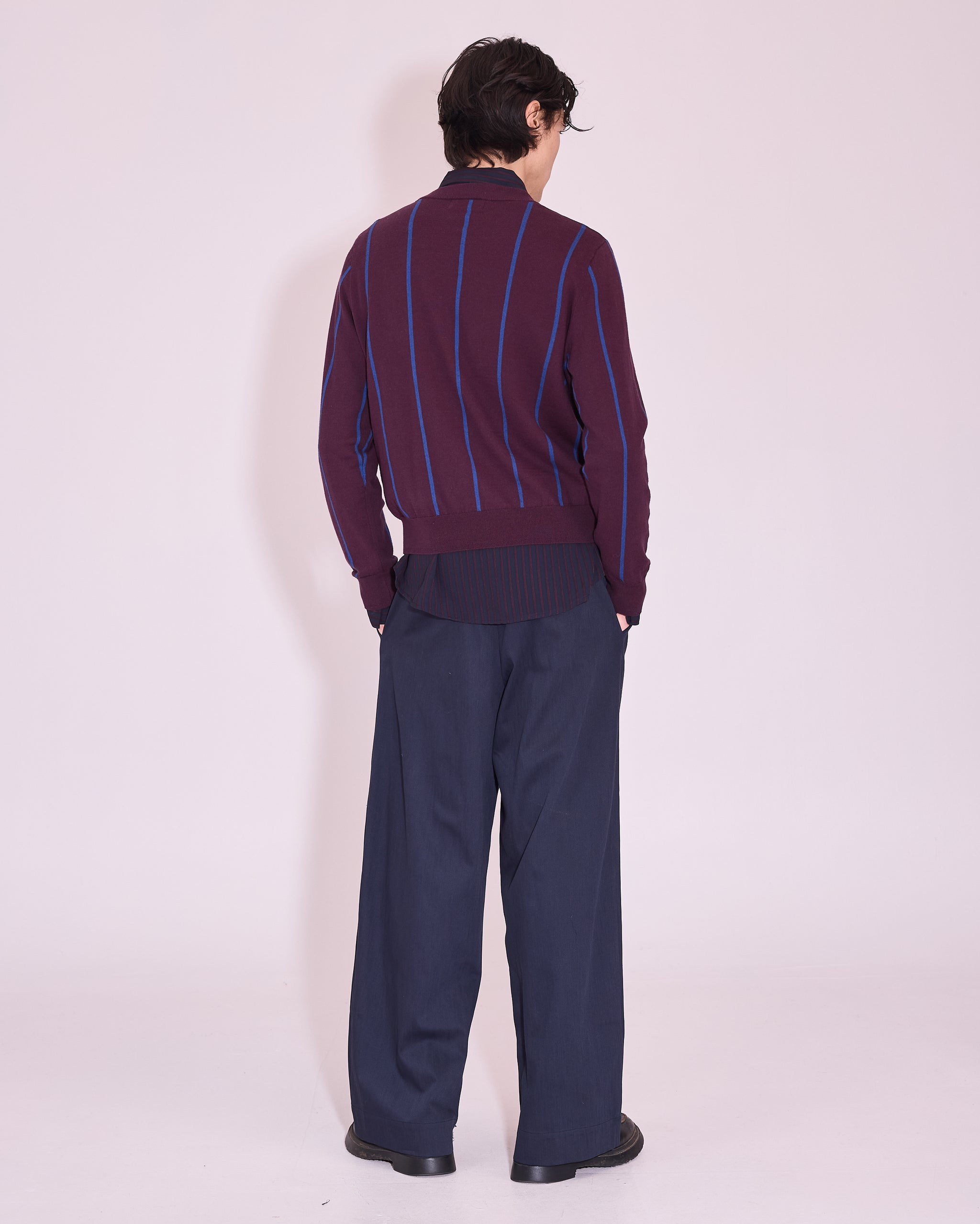 Jackson trui in plum / blue