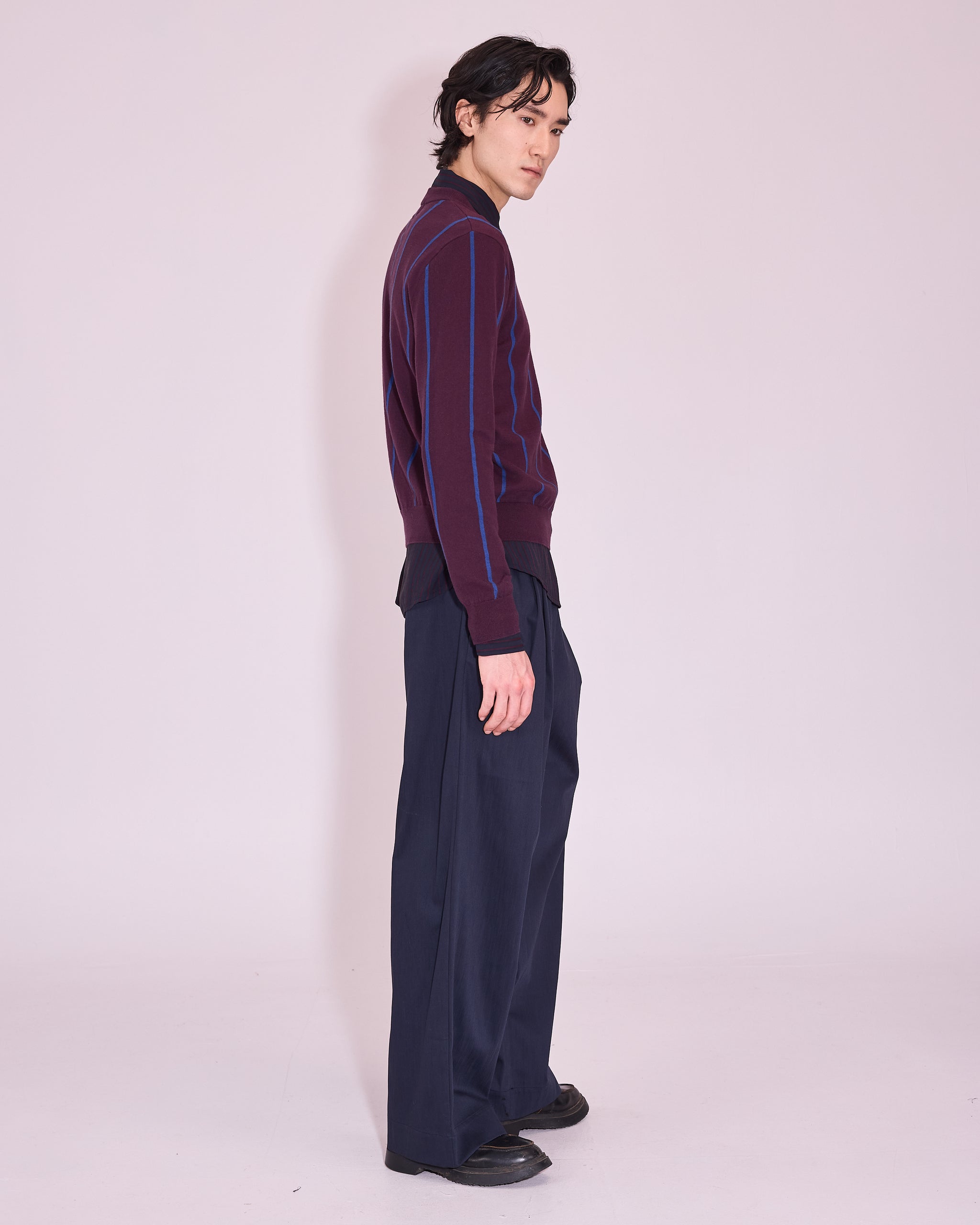 Jackson trui in plum / blue