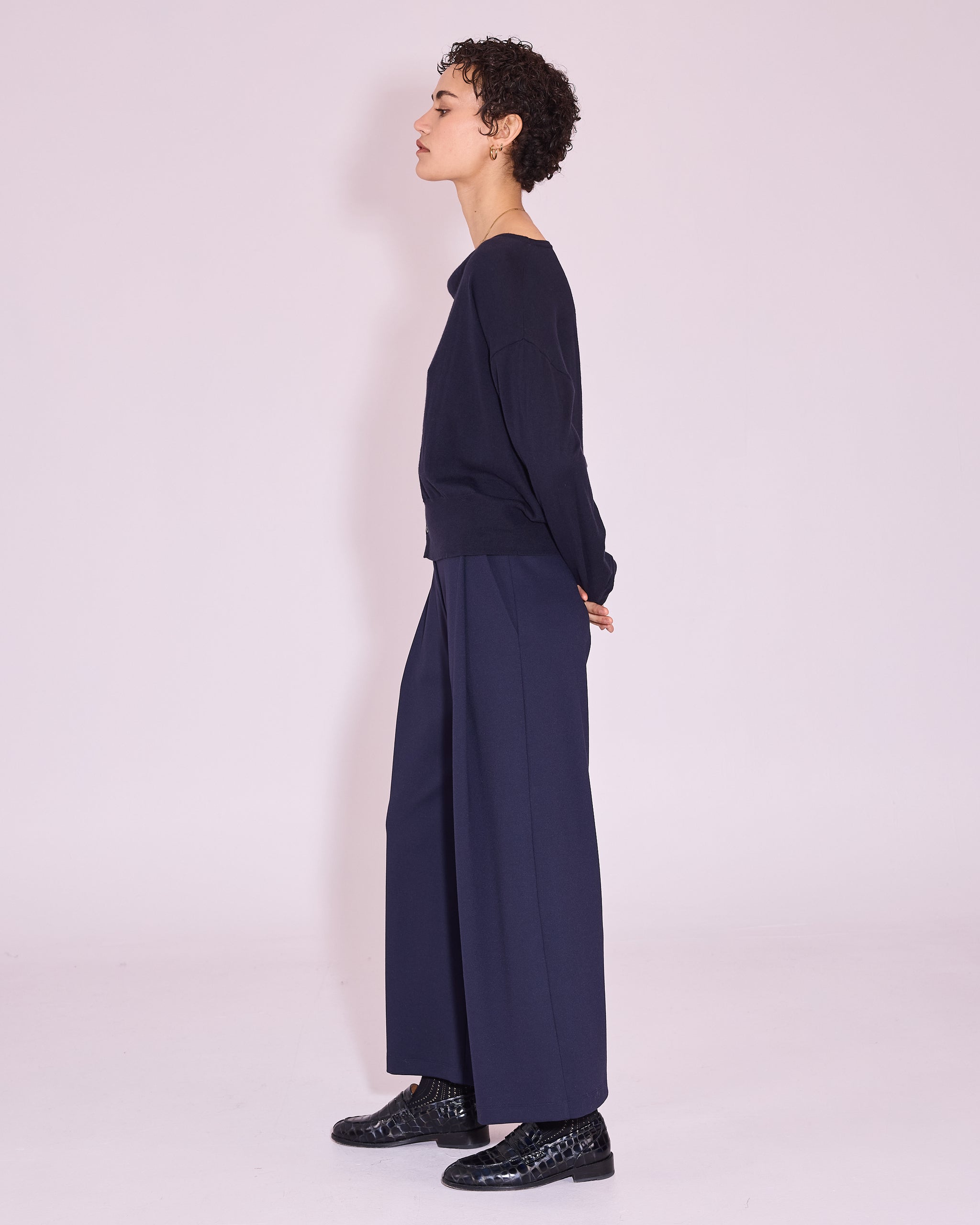 Jinzhou trui in midnight blue