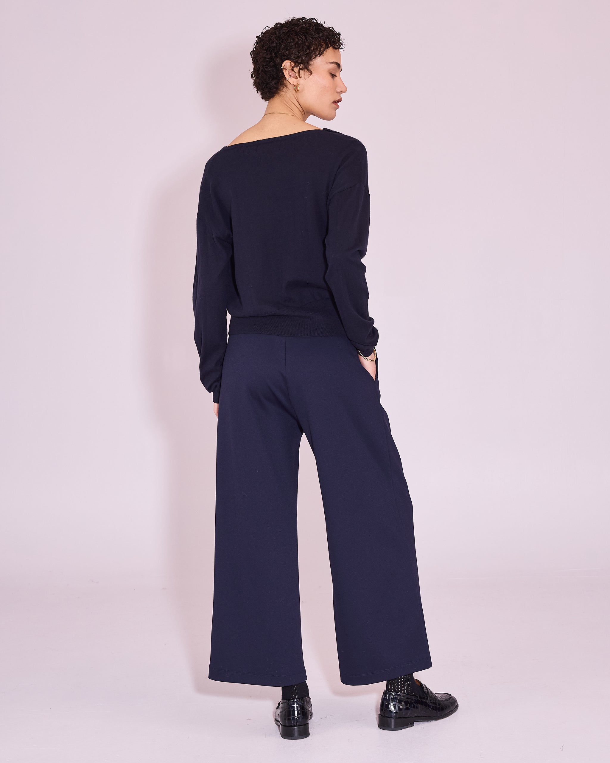 Jinzhou trui in midnight blue
