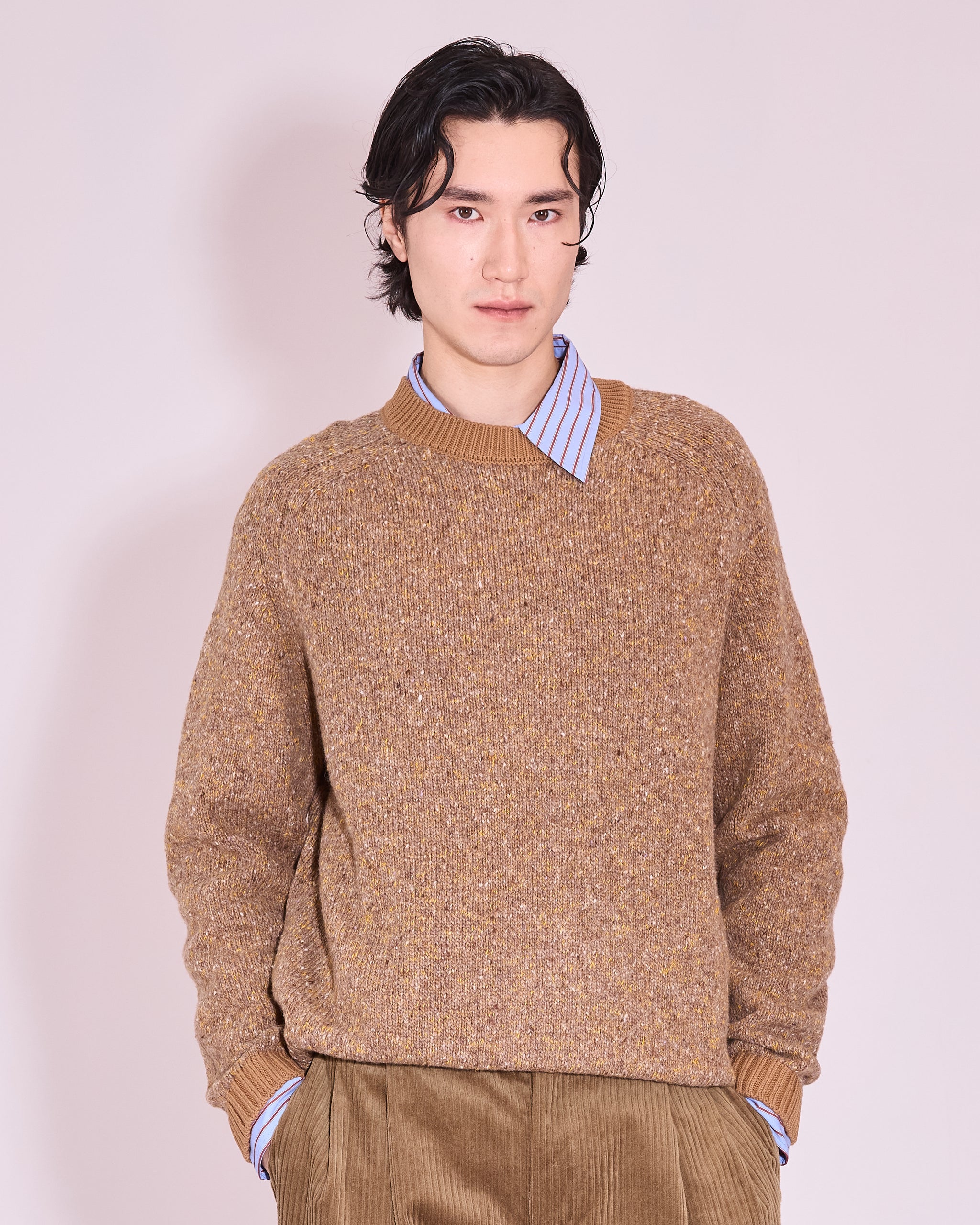 Jefferson trui in camel / corn