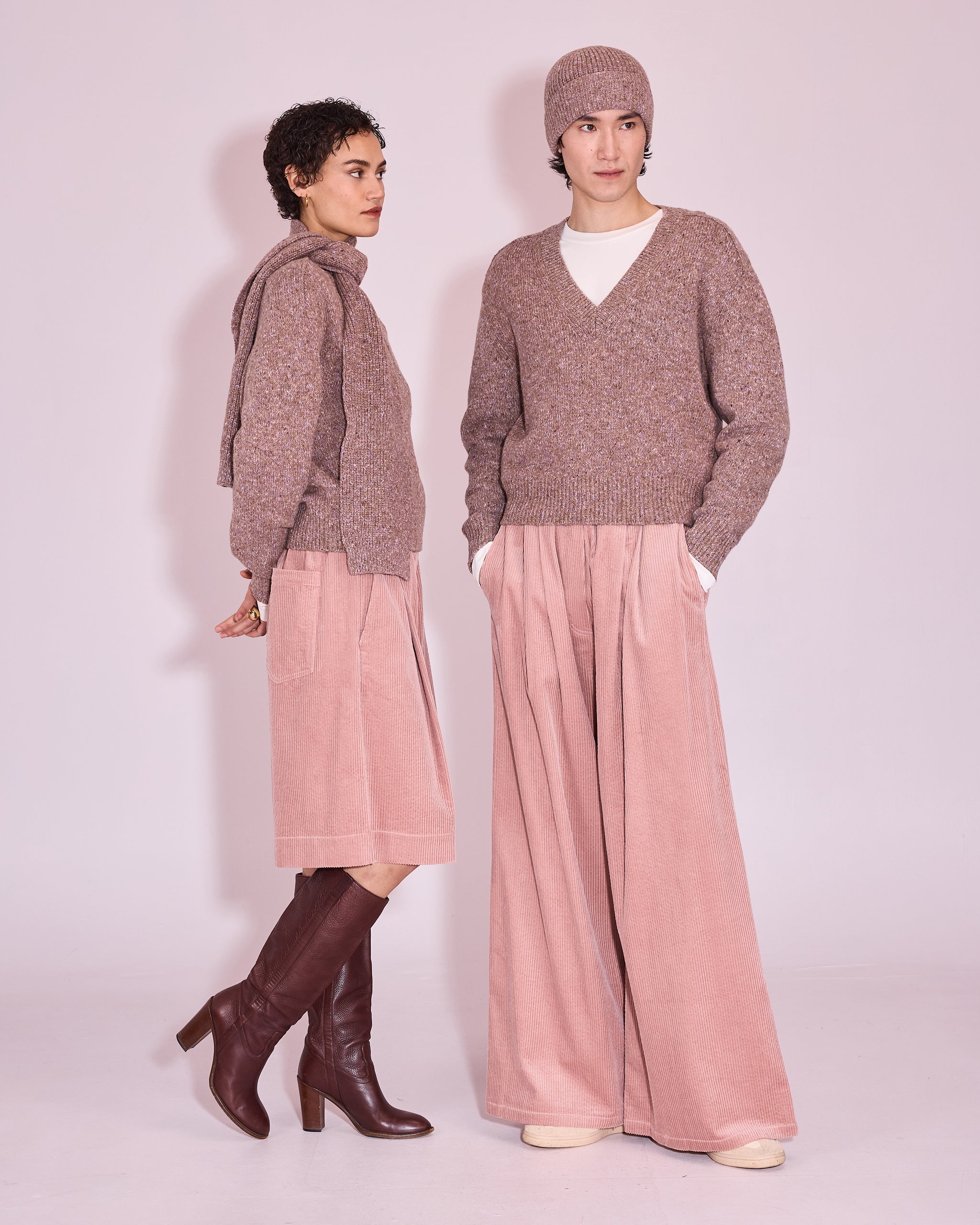 Jelgava sjaal in nomad / pink lavender