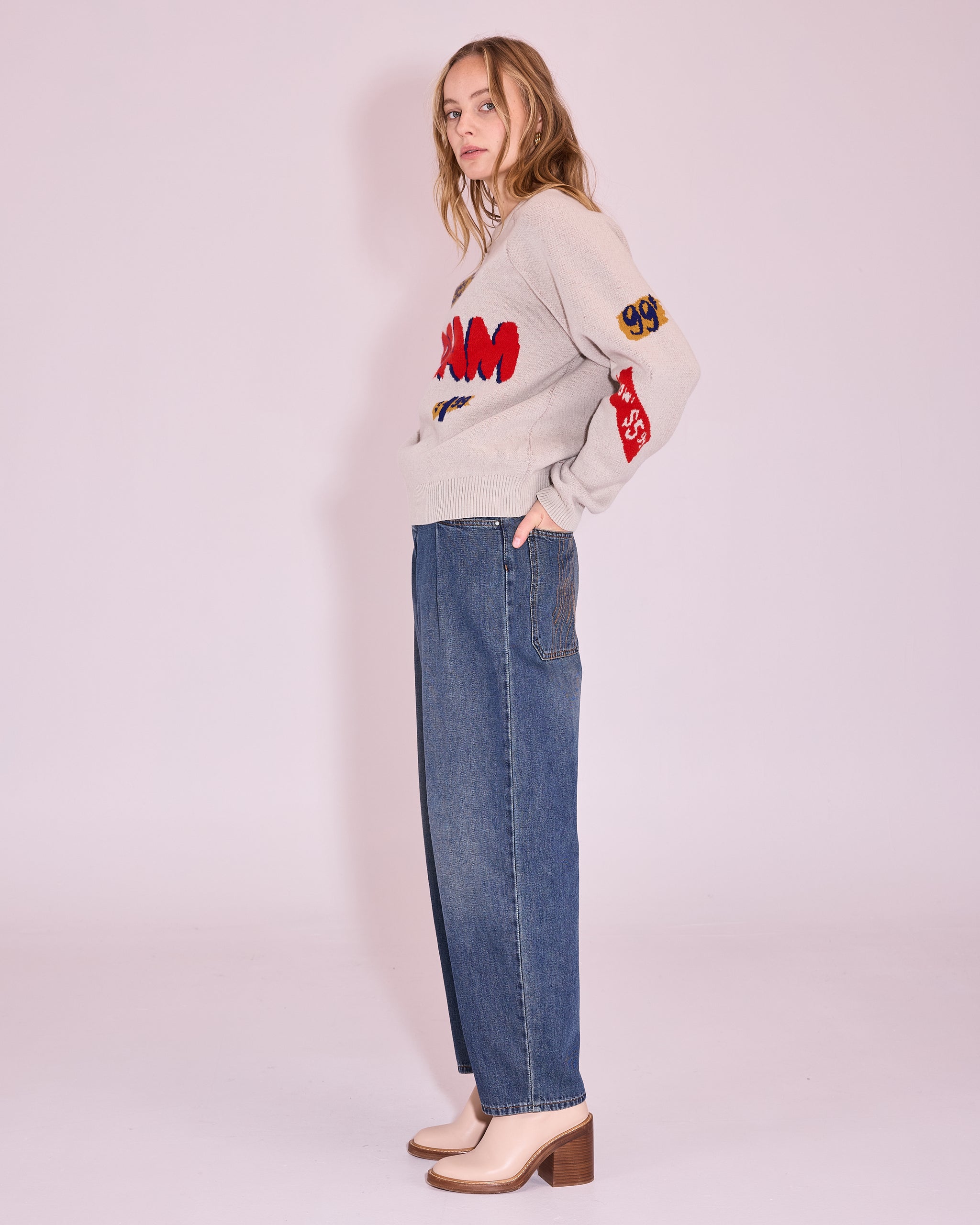 Jasper DREAM jumper in chalk white