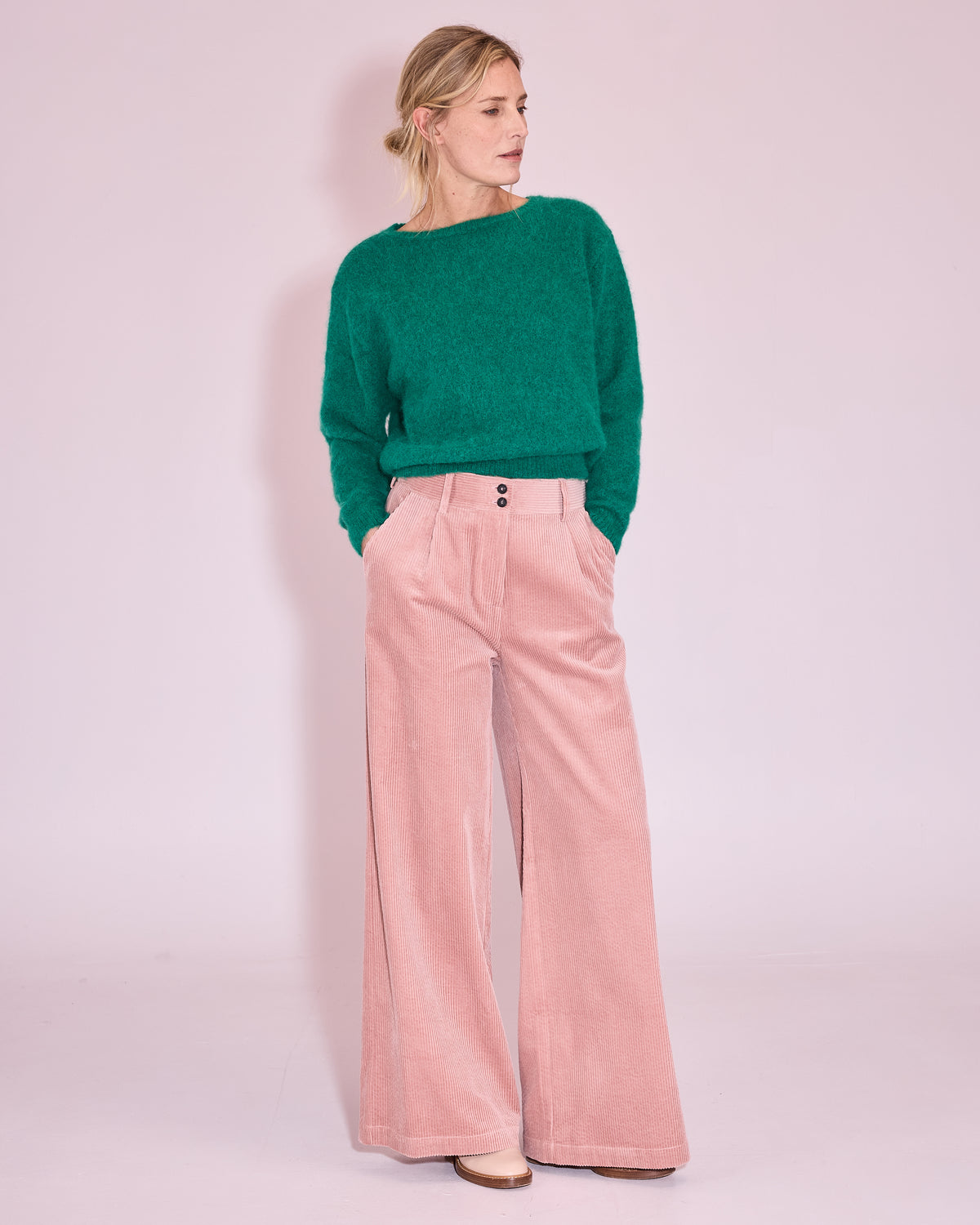 Jena trui in emerald