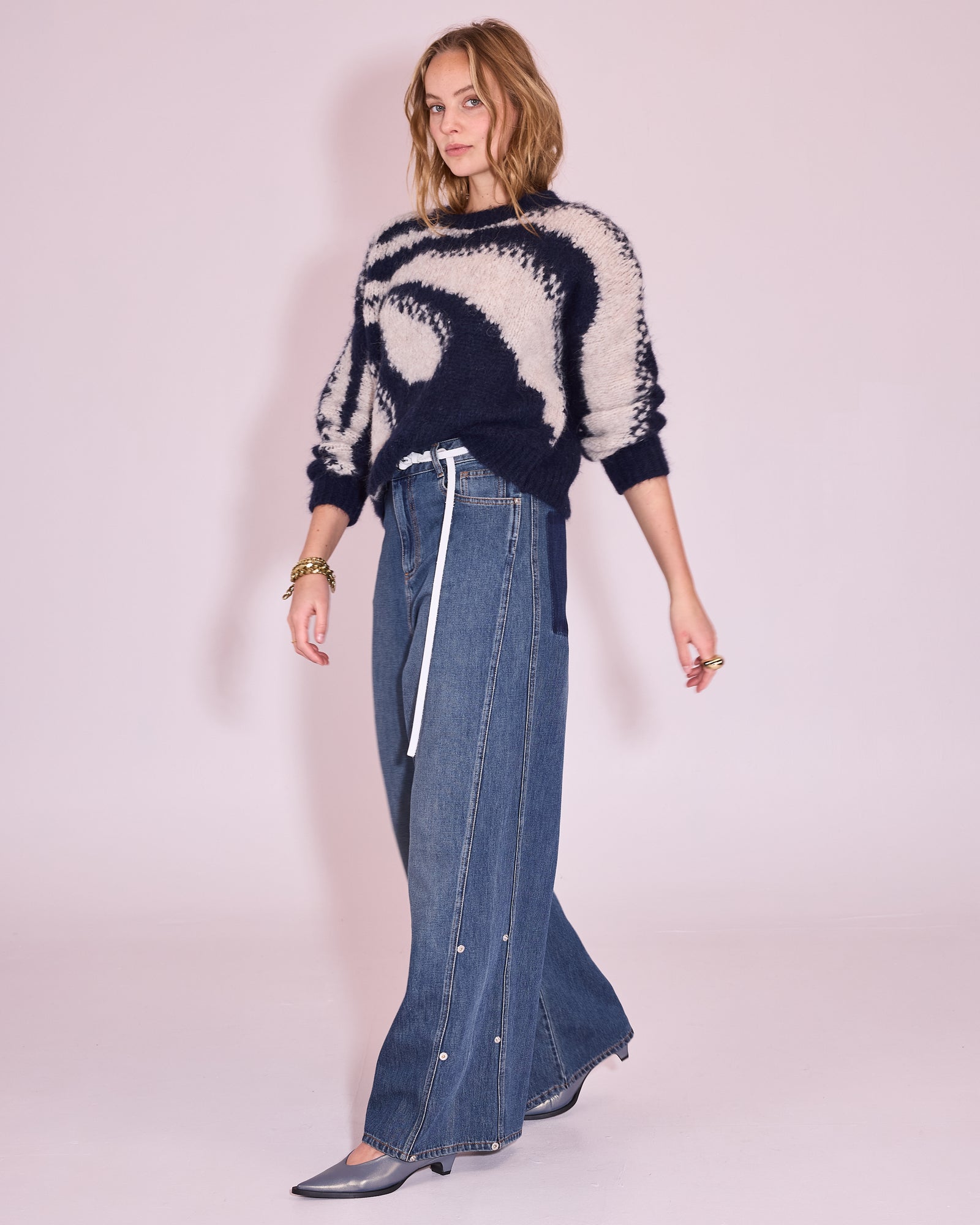 Grafischer Pullover Jaral