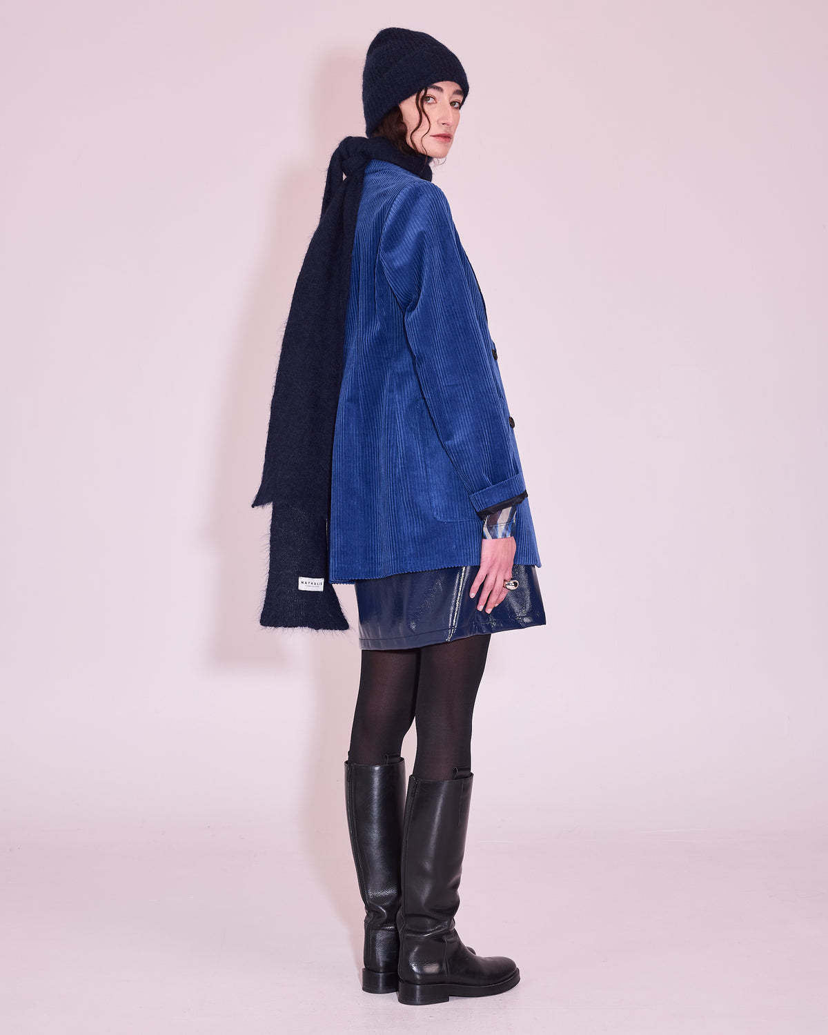 Jensum scarf in midnight blue