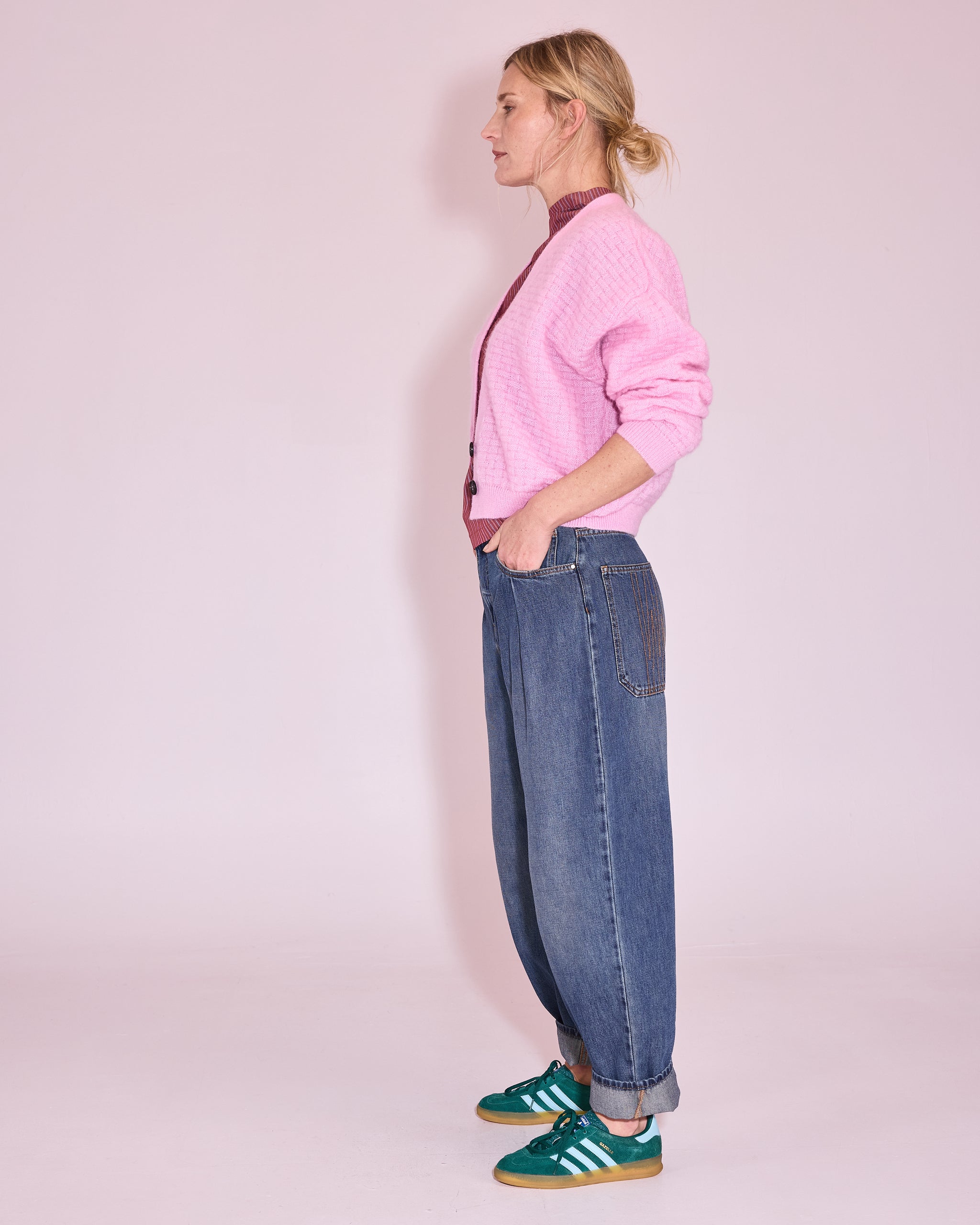 Jilin cardigan in soft pink