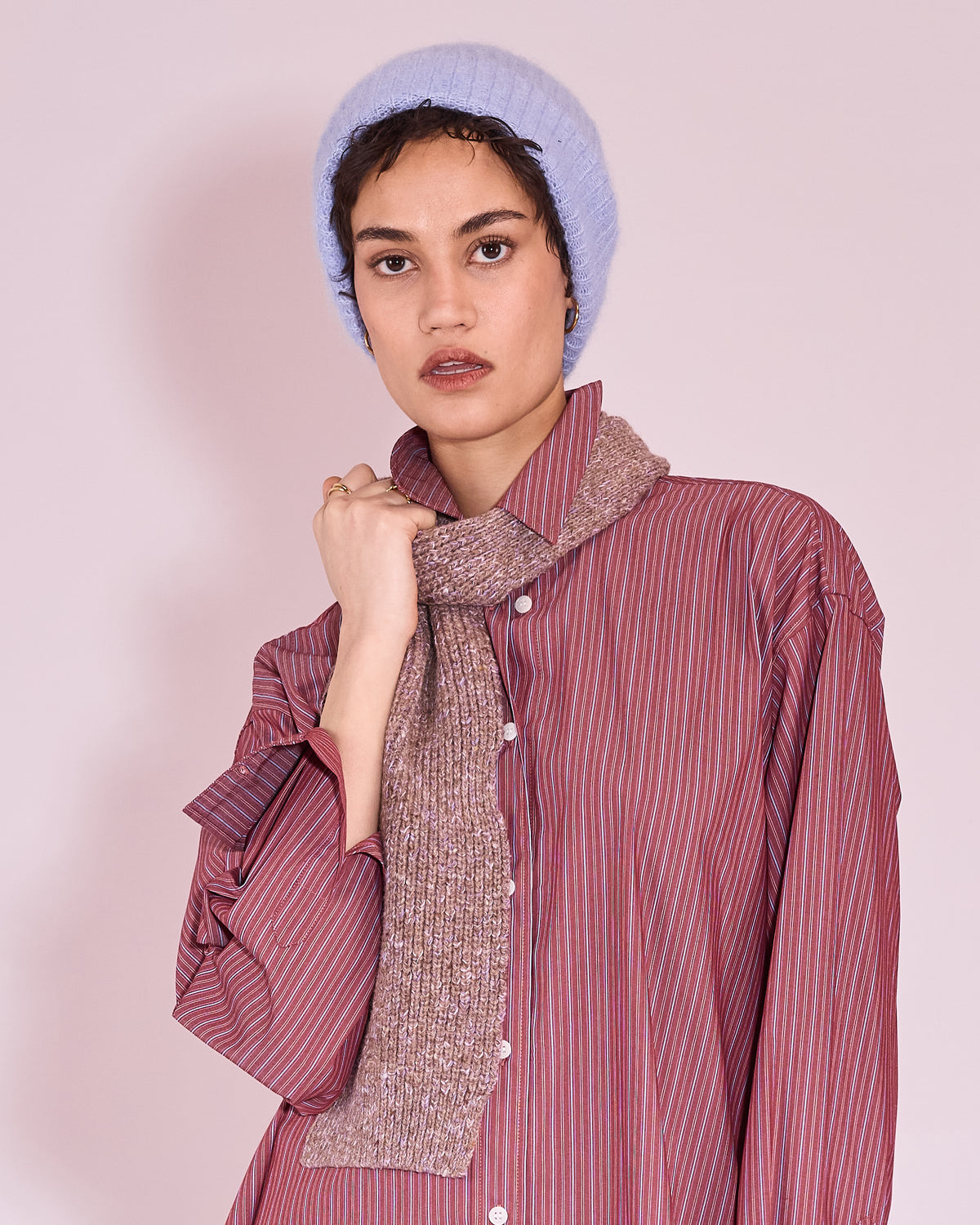 Janella beanie in soft lavender