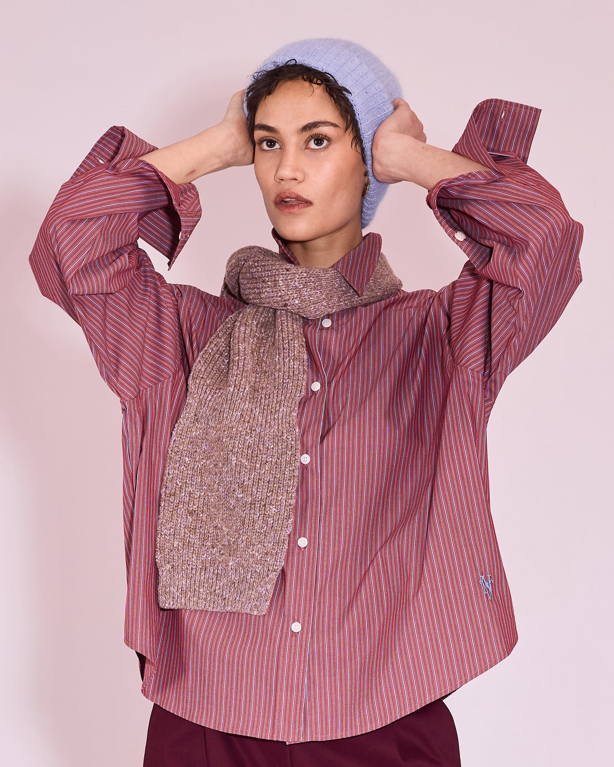 Janella beanie in soft lavender