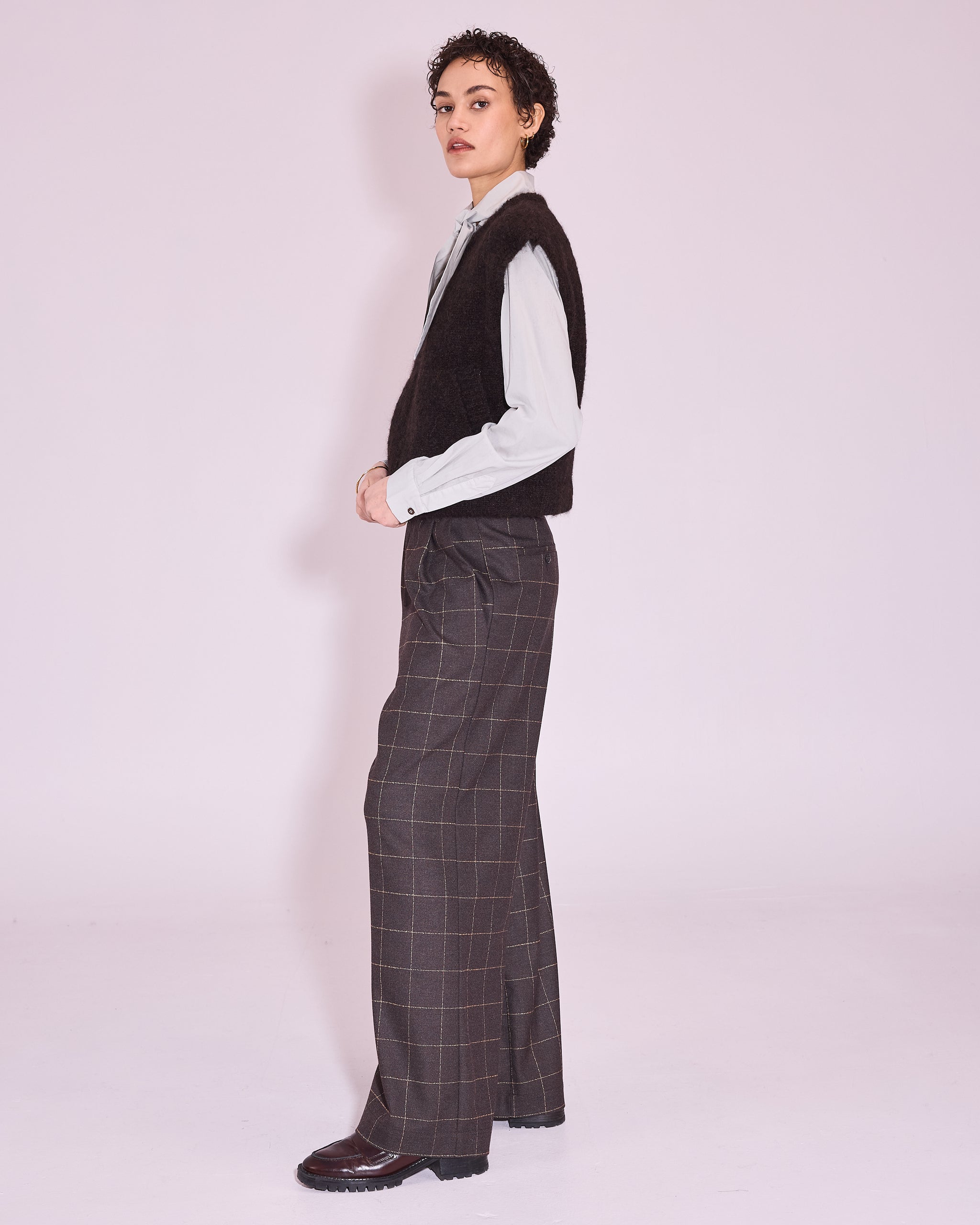Jaffa vest in black bean