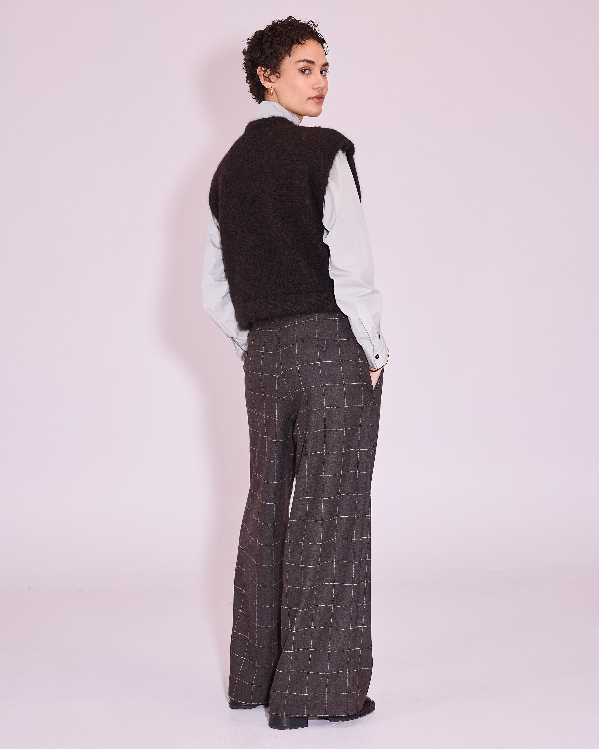 Jaffa vest in black bean