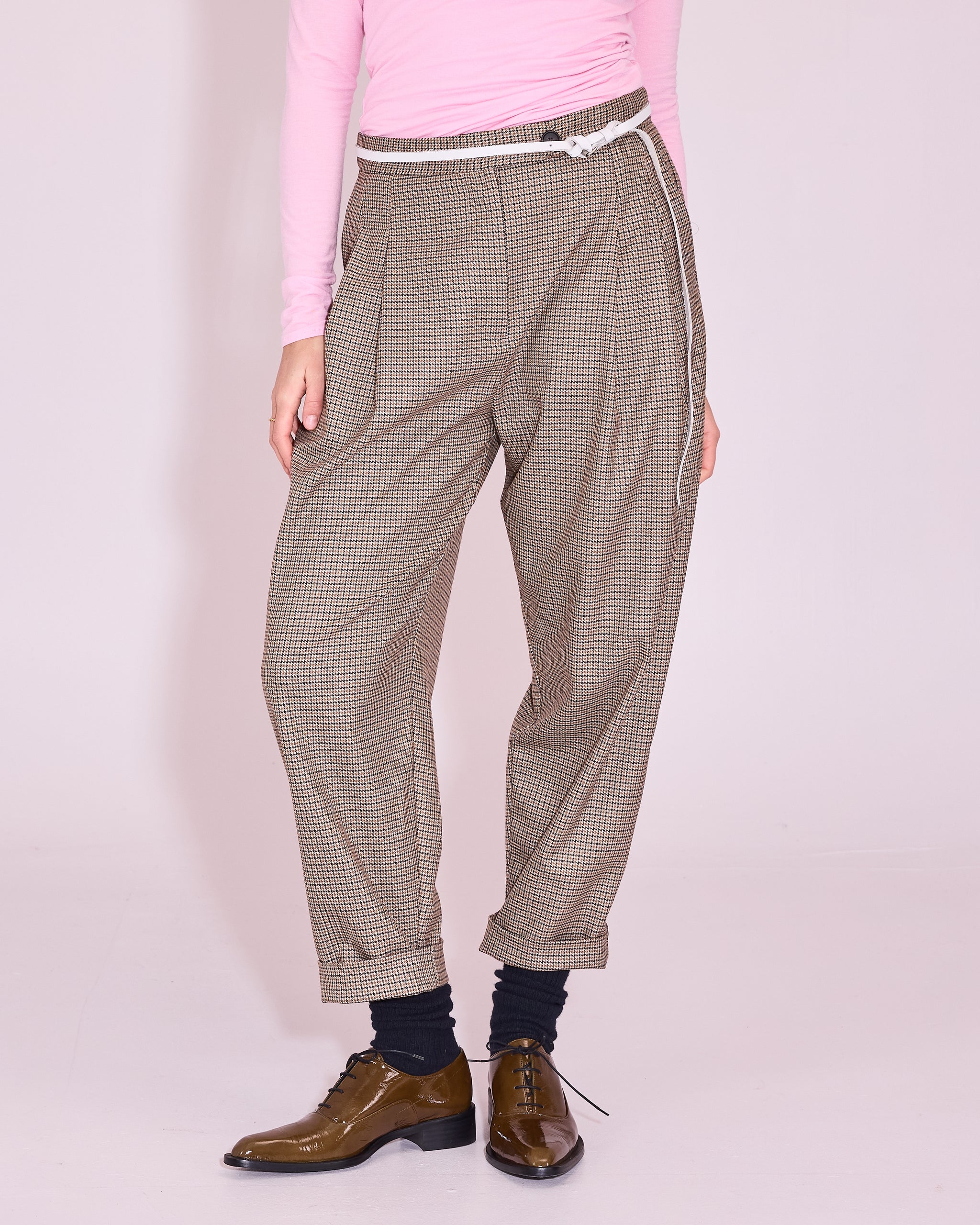 Jérome trousers in pied-de-poule